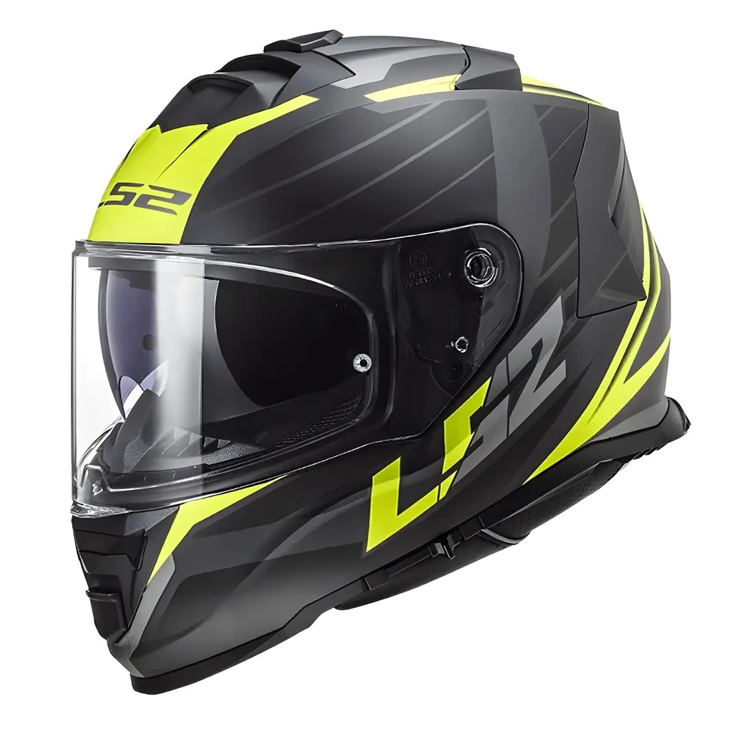 Kask LS2 Storm 2 Nerve Mat Siyah Neon Sarı