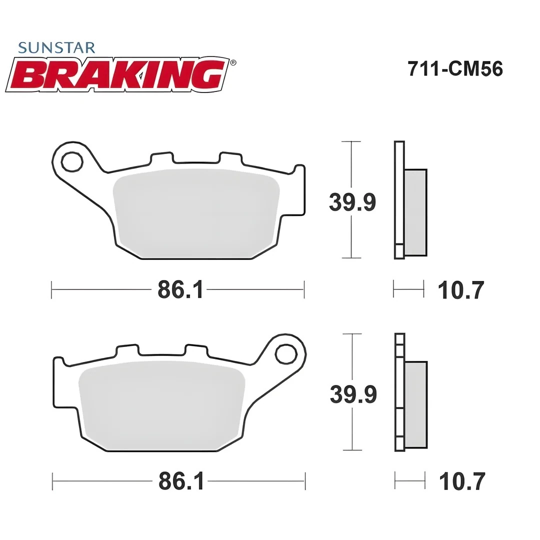 Fren Balatası Braking 711CM56