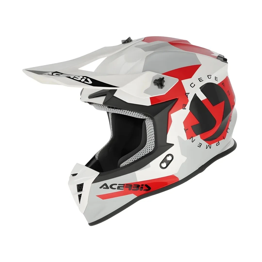 Kask Acerbis Lınear 2206 Gri Kırmızı