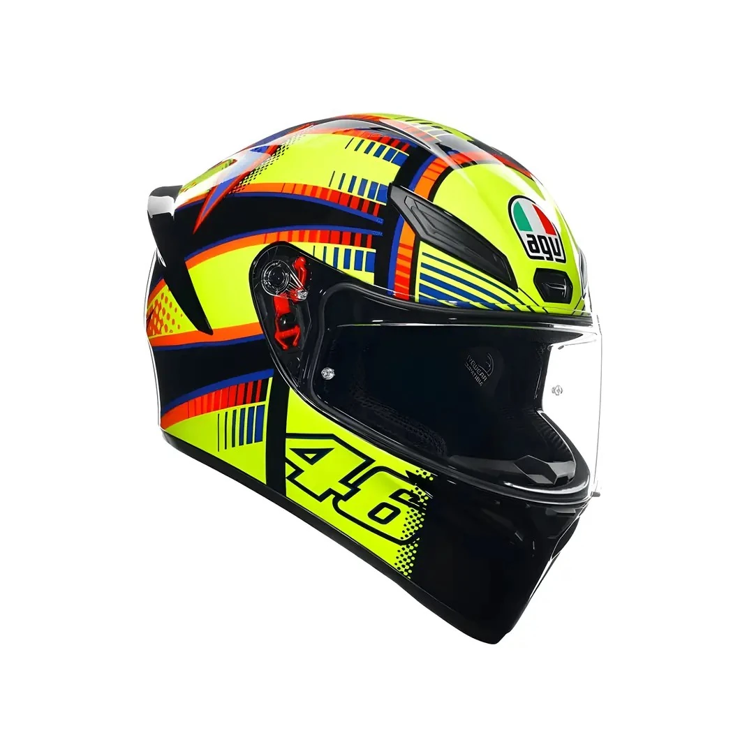 Kask AGV K1 S Soleluna 2015 Kapalı Yeşil/Kırmızı/Siyah
