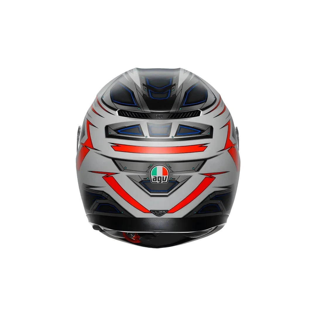 Kask Agv K3 E2206 Space Matt White Red Fluo Kapalı Kask