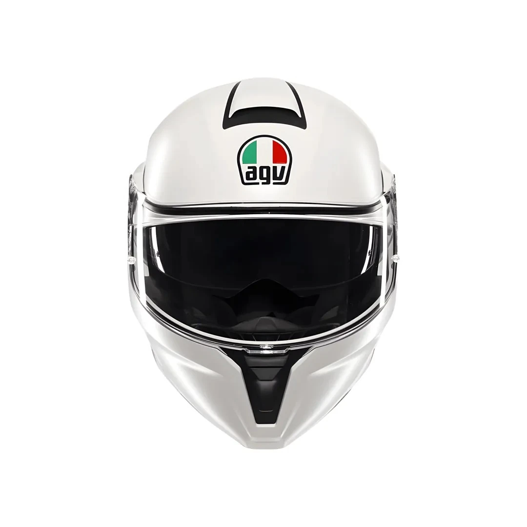 Kask AGV Street Modular Mono Matt Materia  Çene Açılır White