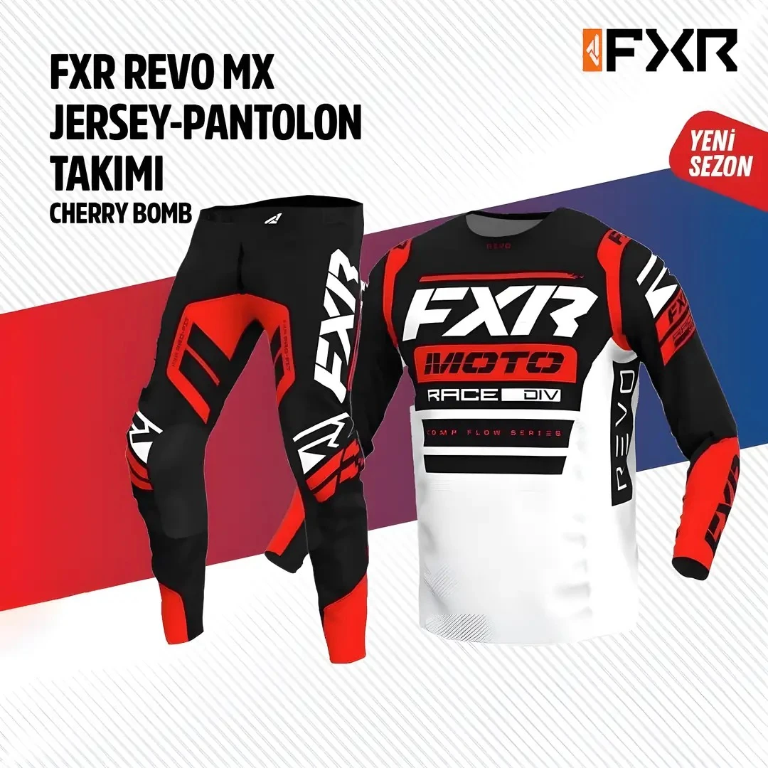 Jersey Pantlon Takımı Fxr Siyah Kırmızı