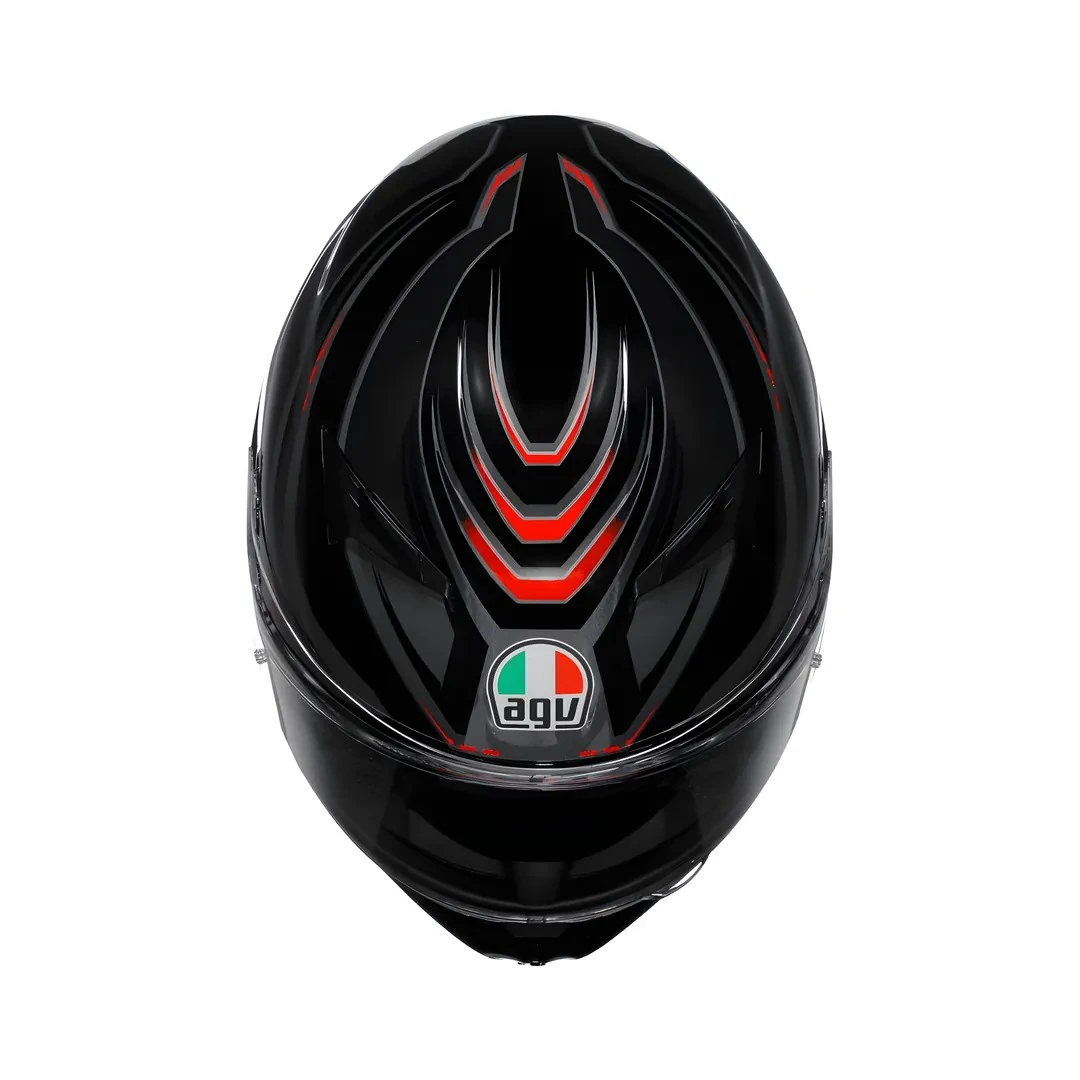 Kask Agv K3 Syth Black Red Kapalı