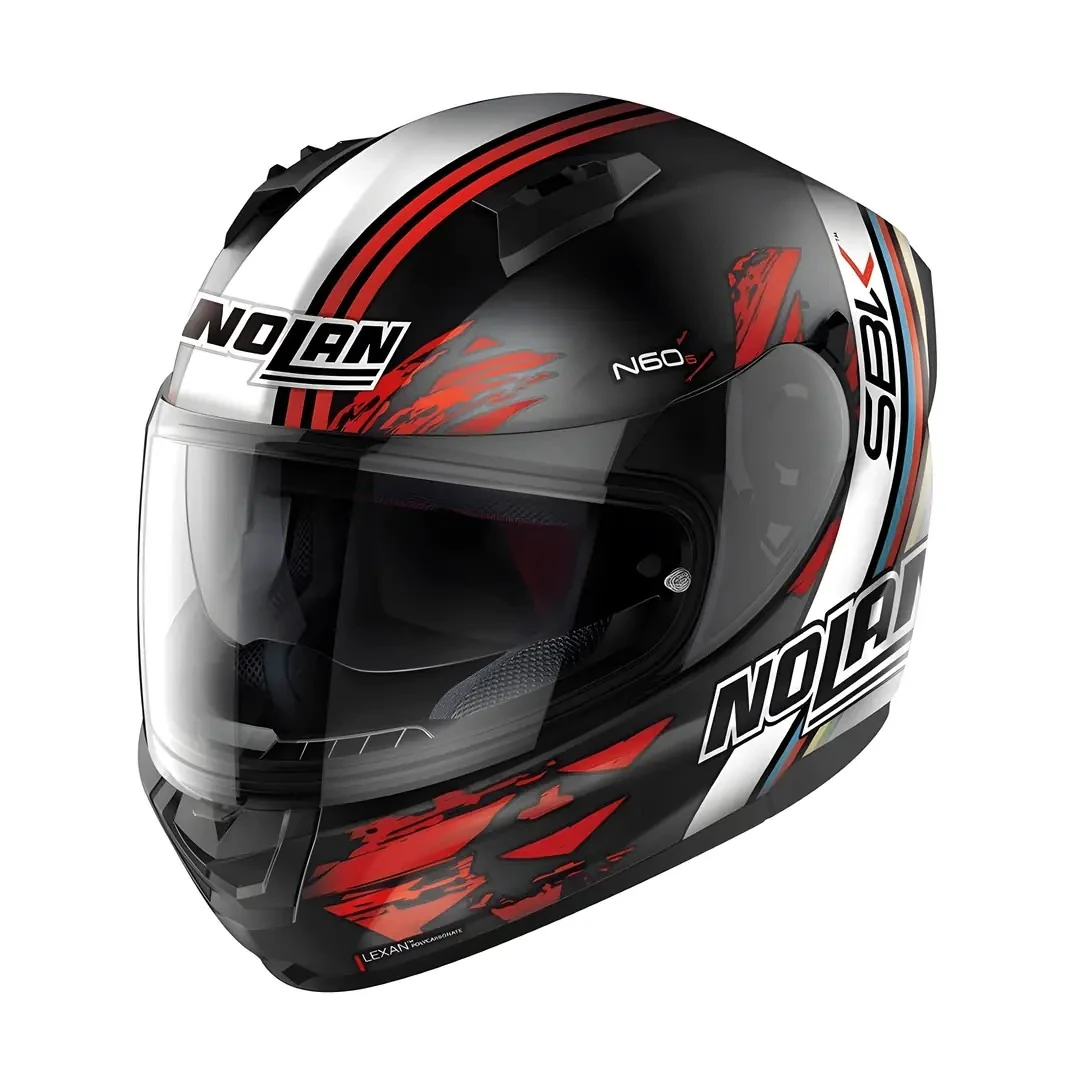Kask Nolan  N60-6 SBK 056 Kapalı Black-Red