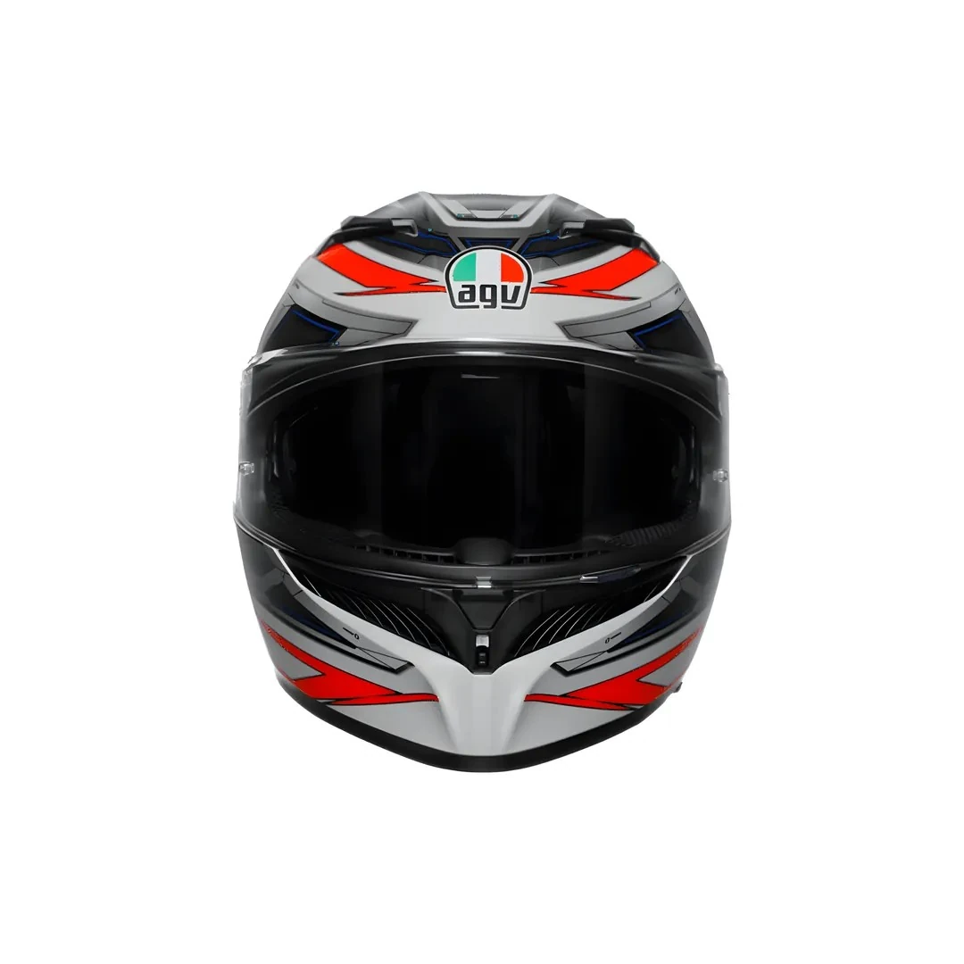 Kask Agv K3 E2206 Space Matt White Red Fluo Kapalı Kask