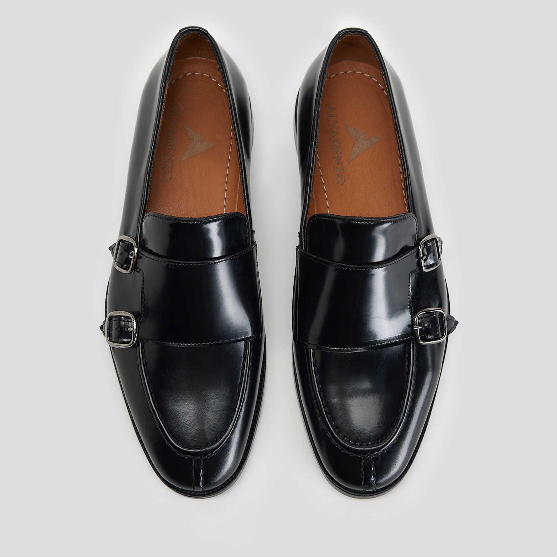 MOSSO Black Men's Leather Loafers