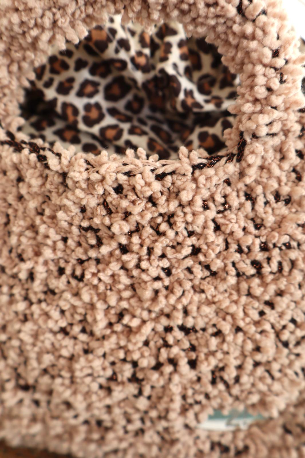 WINNER Teddy – Leopar Kese / Bronz Simli İplik