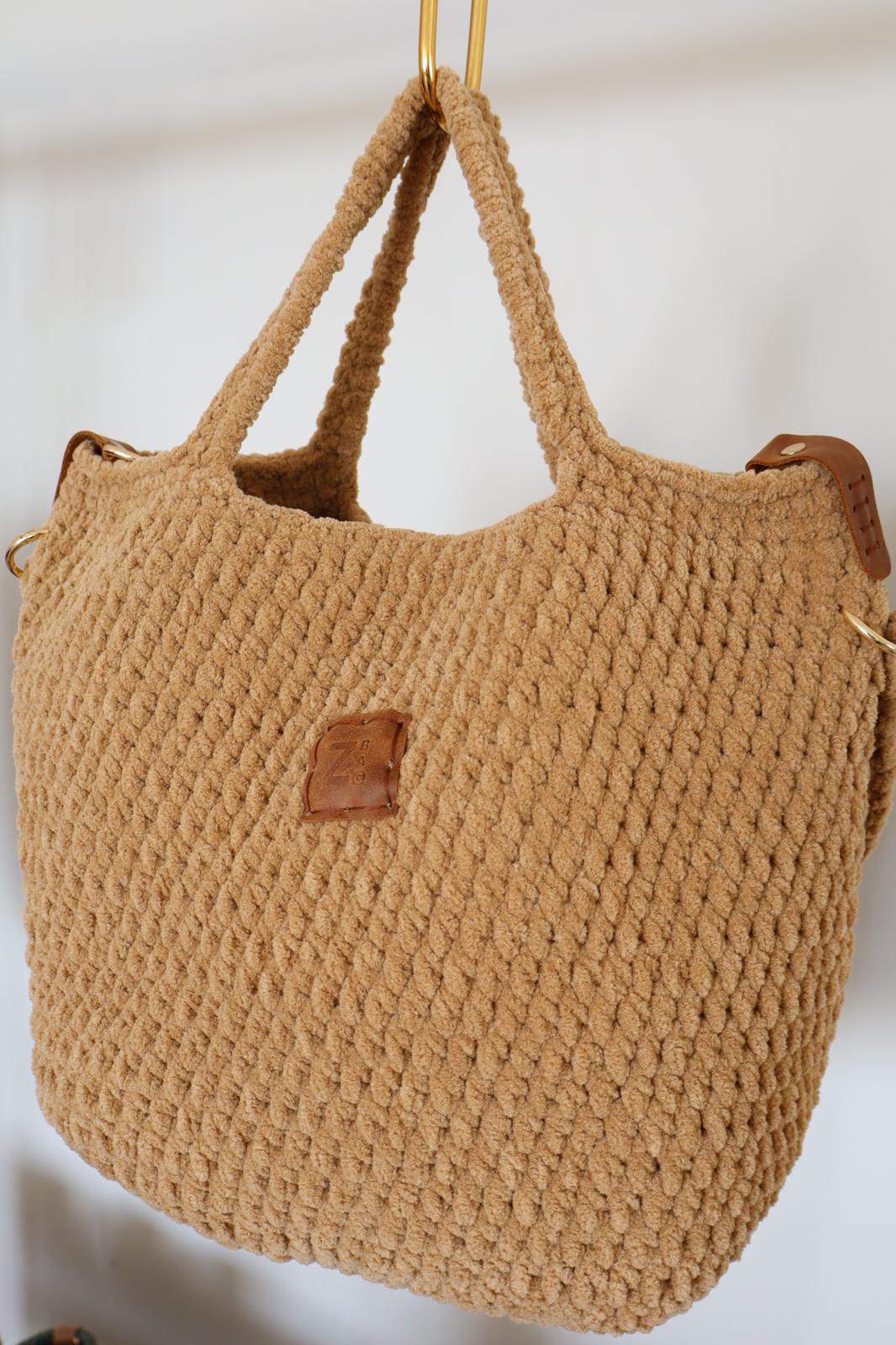 ENA SOFT Camel 🪶– Büyük Boy Cozy Touch Çanta 