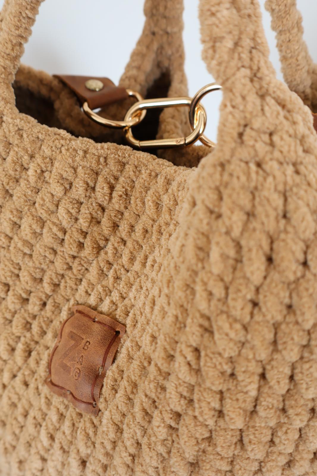 ENA SOFT Camel 🪶– Büyük Boy Cozy Touch Çanta 