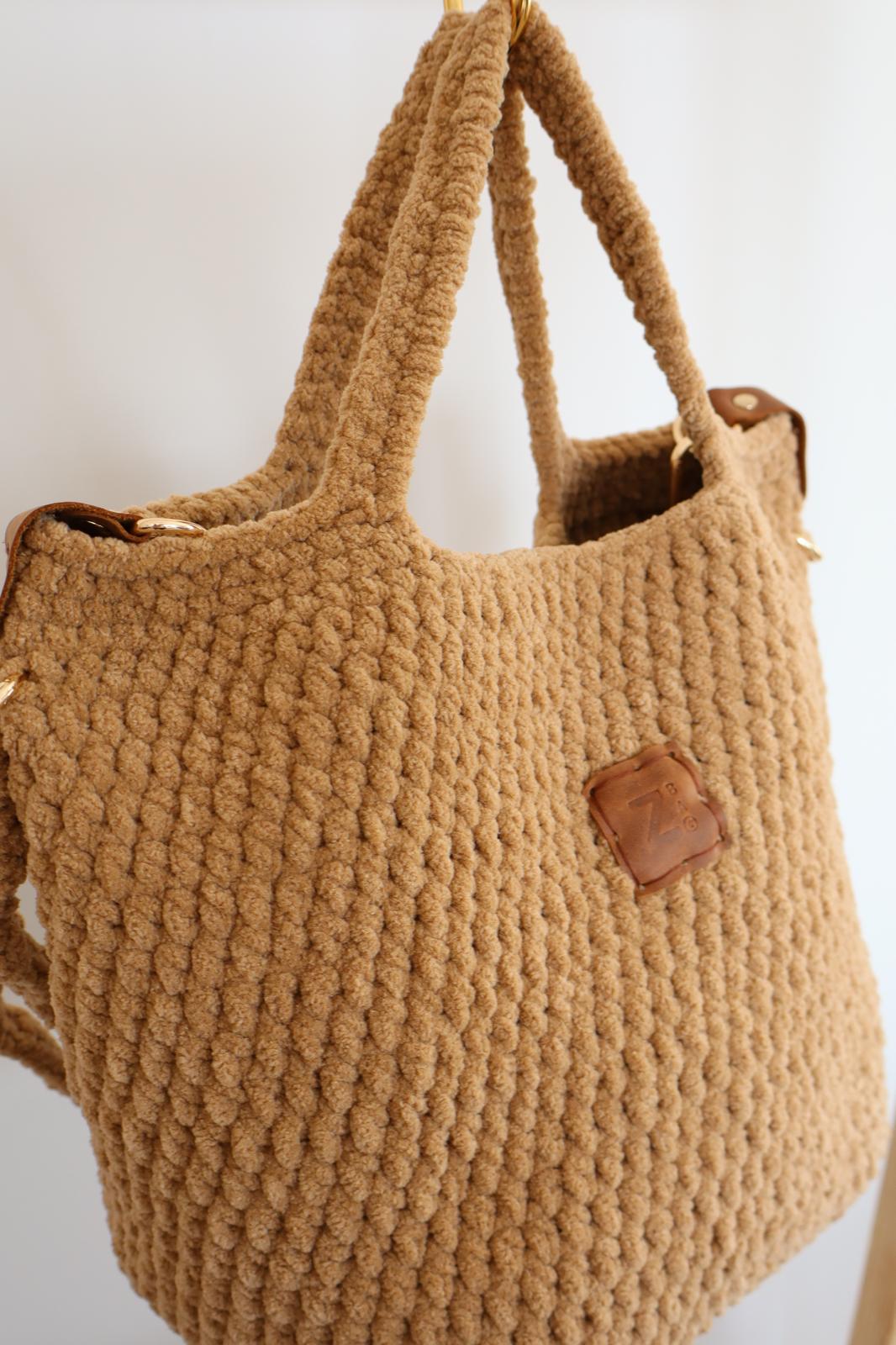 ENA SOFT Camel 🪶– Büyük Boy Cozy Touch Çanta 