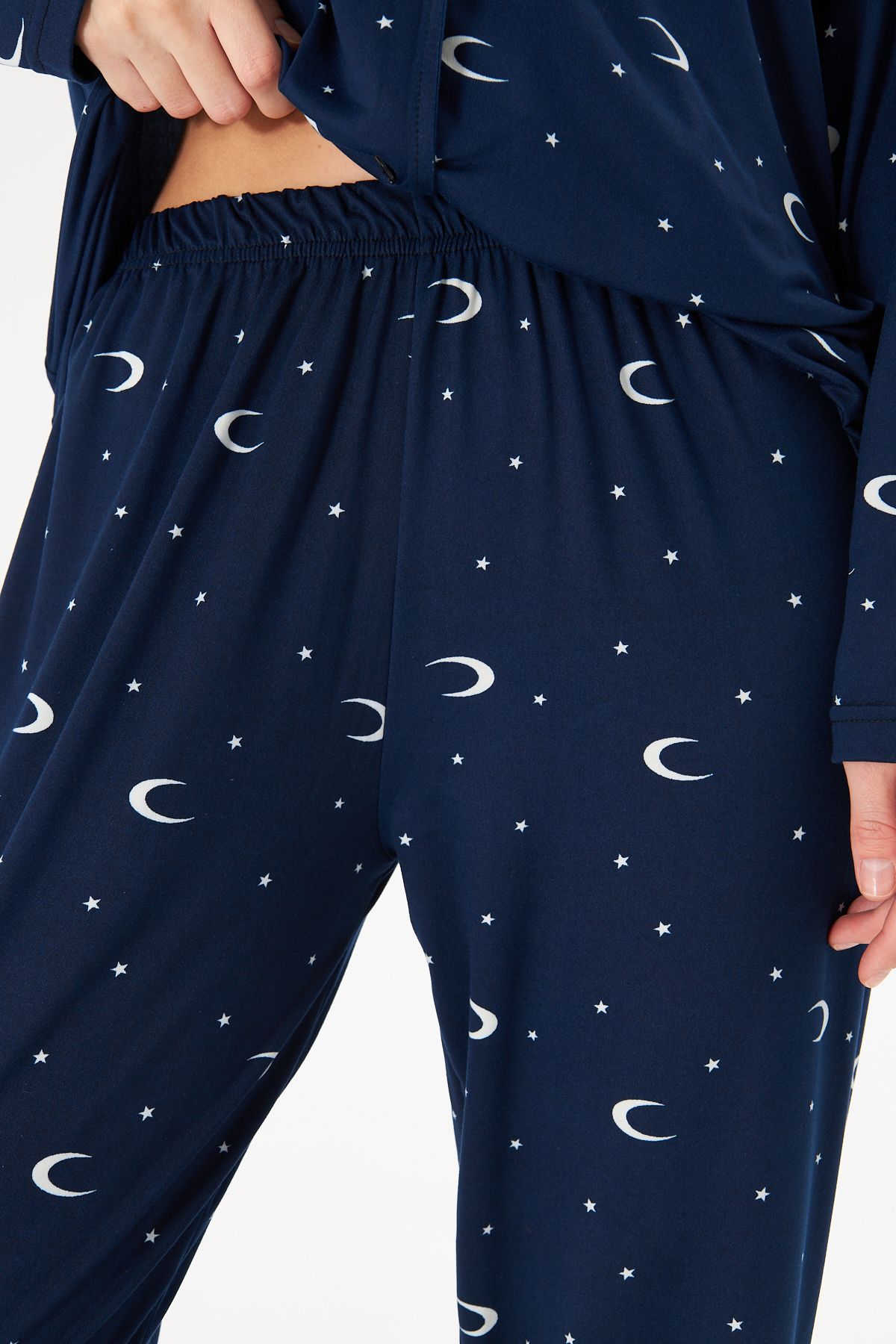 Lara Candy Star Pamuklu Uzun Kollu Pijama Takımı