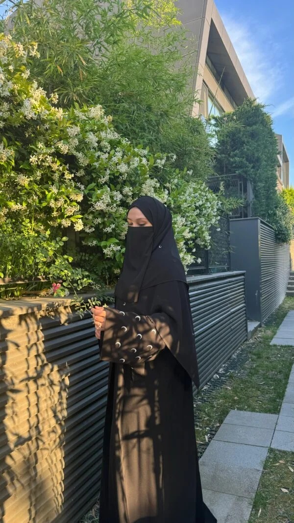 Ay Nakışlı Abaya + Jile