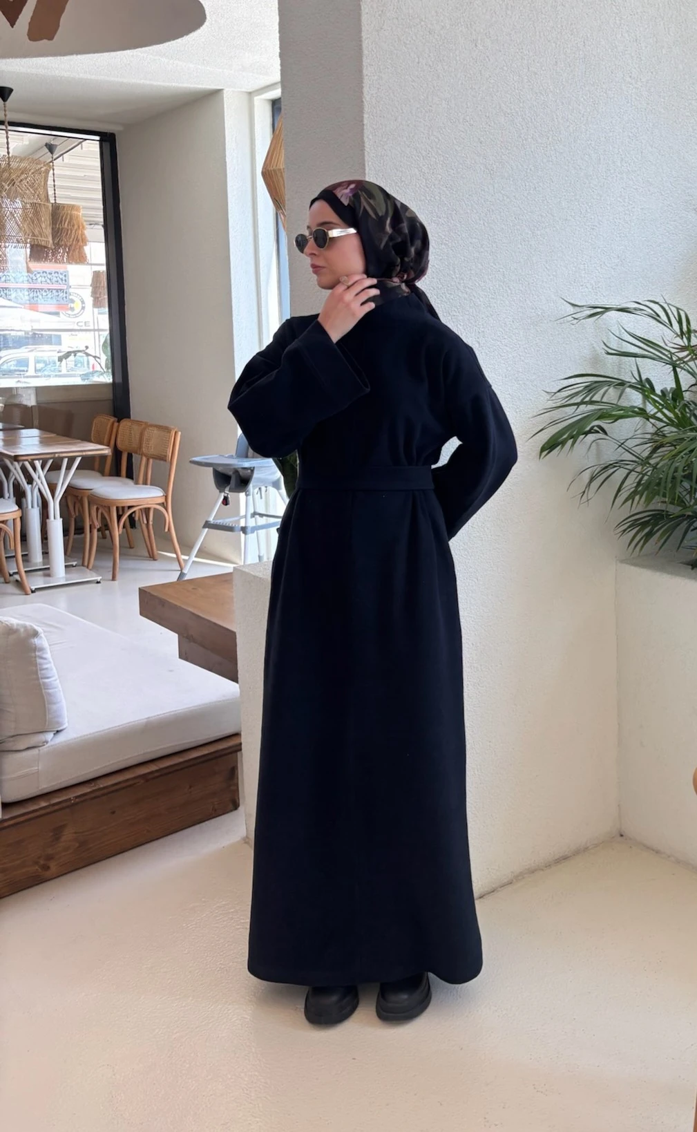 ÖRME LACİVERT ELBİSE