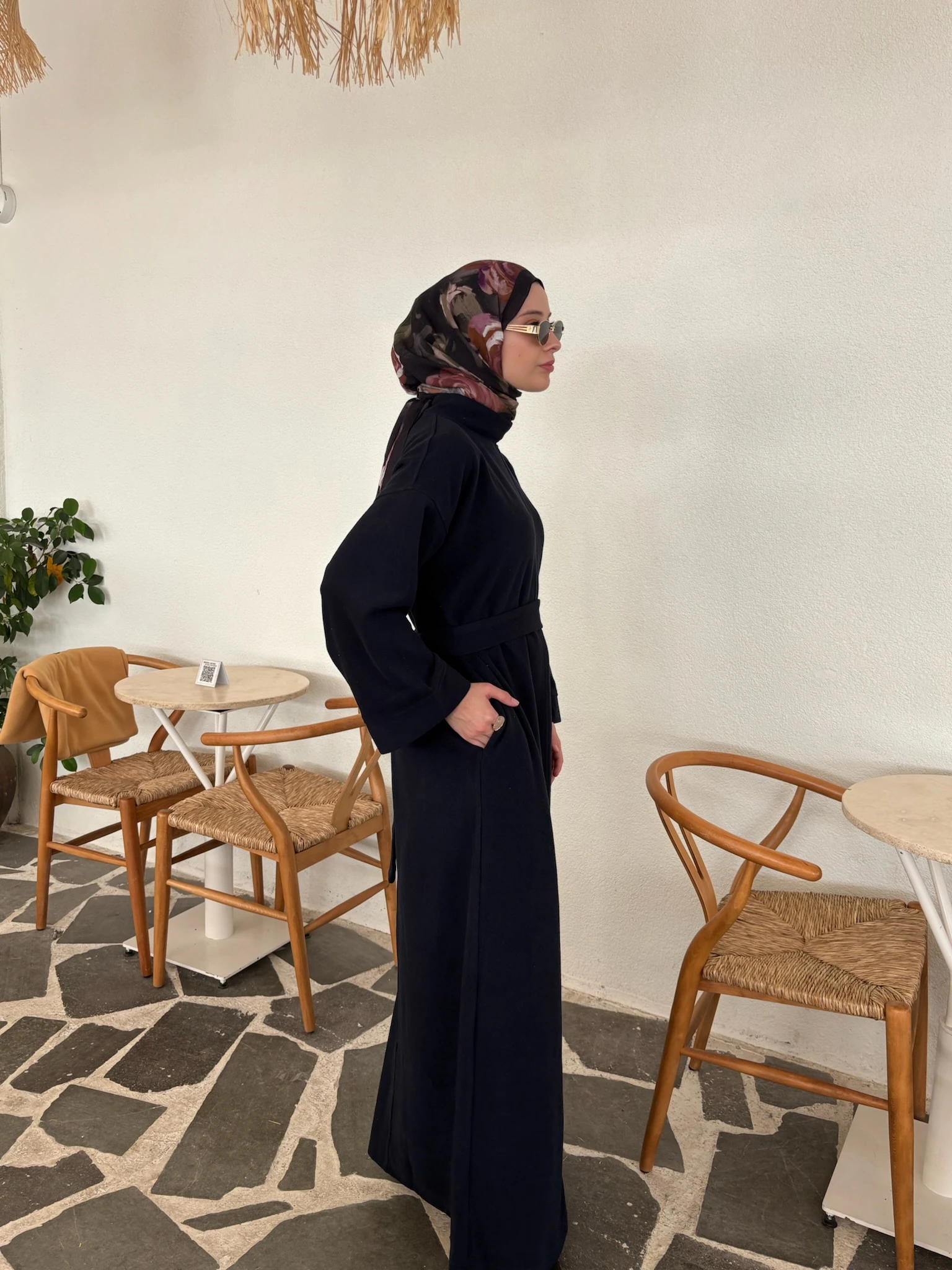 ÖRME SİYAH ELBİSE