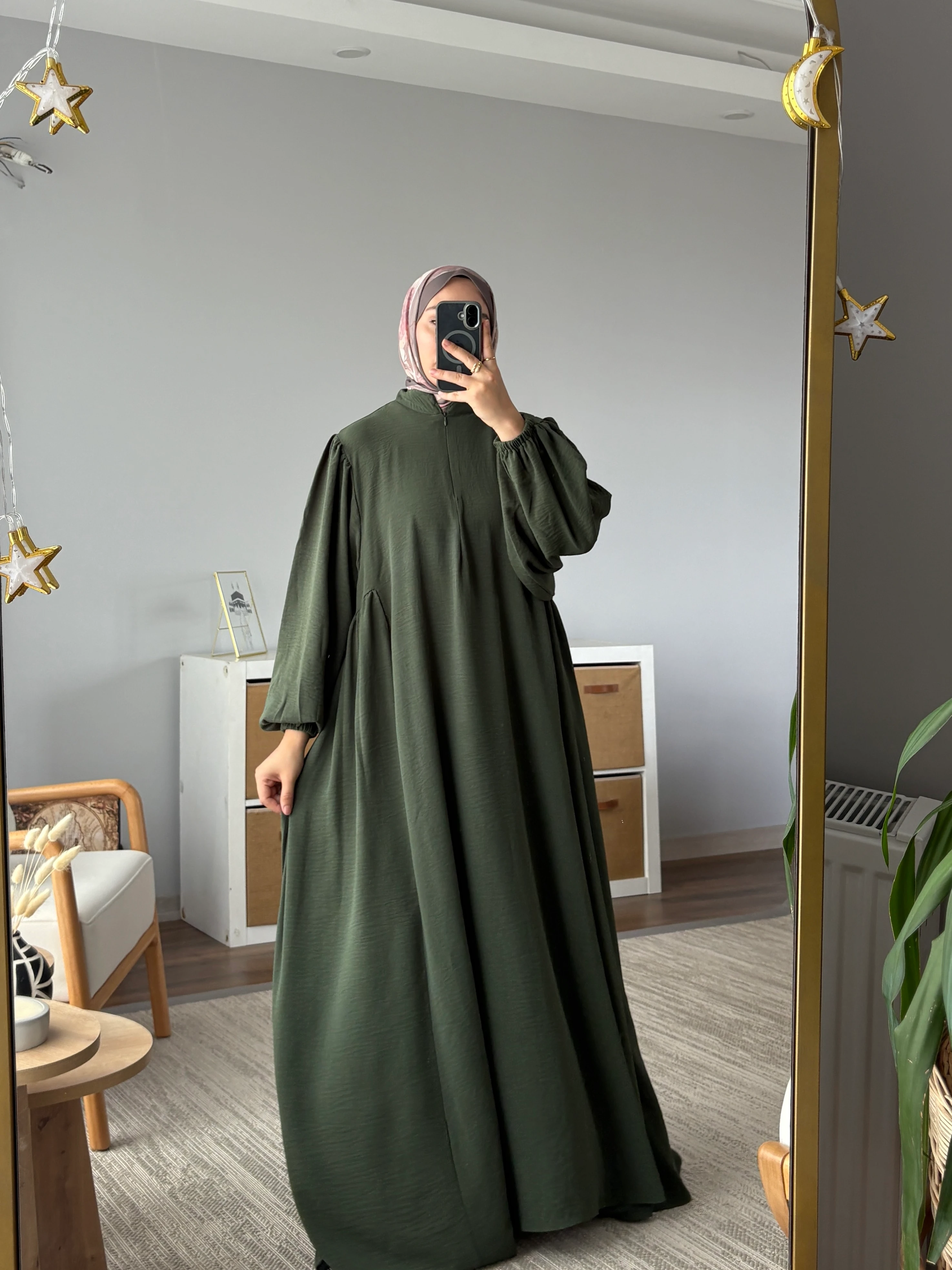 Fermuarlı Aerobin Ferace - YEŞİL