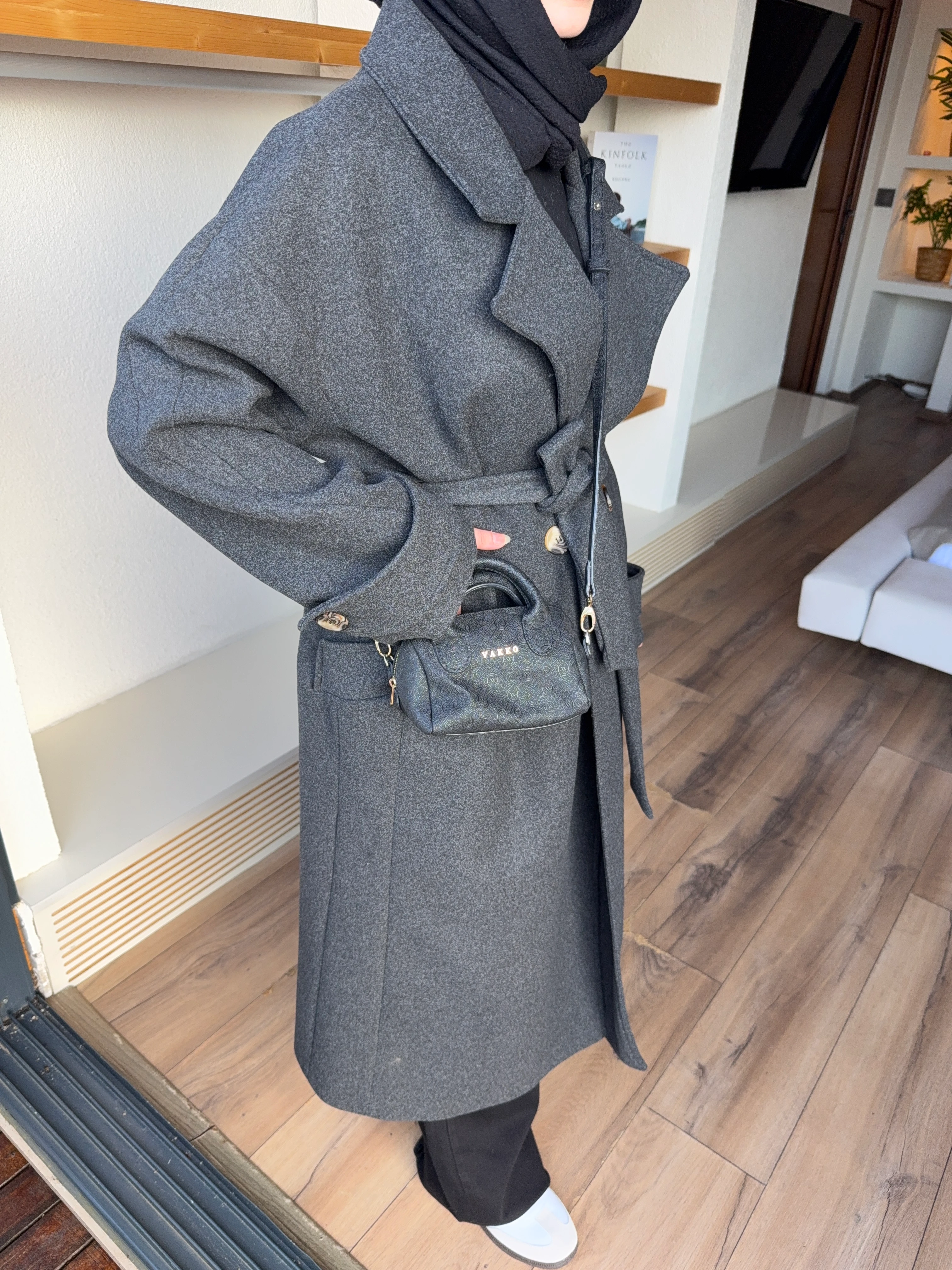 ZR OVERSİZE KABAN - Antrasit