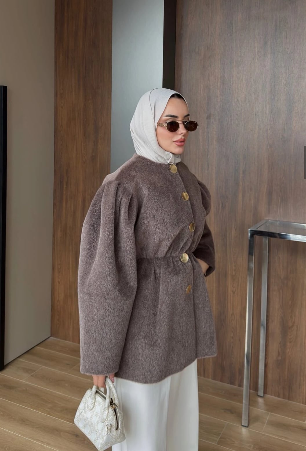 Mac Fox Kaşe Ceket - Kahverengi
