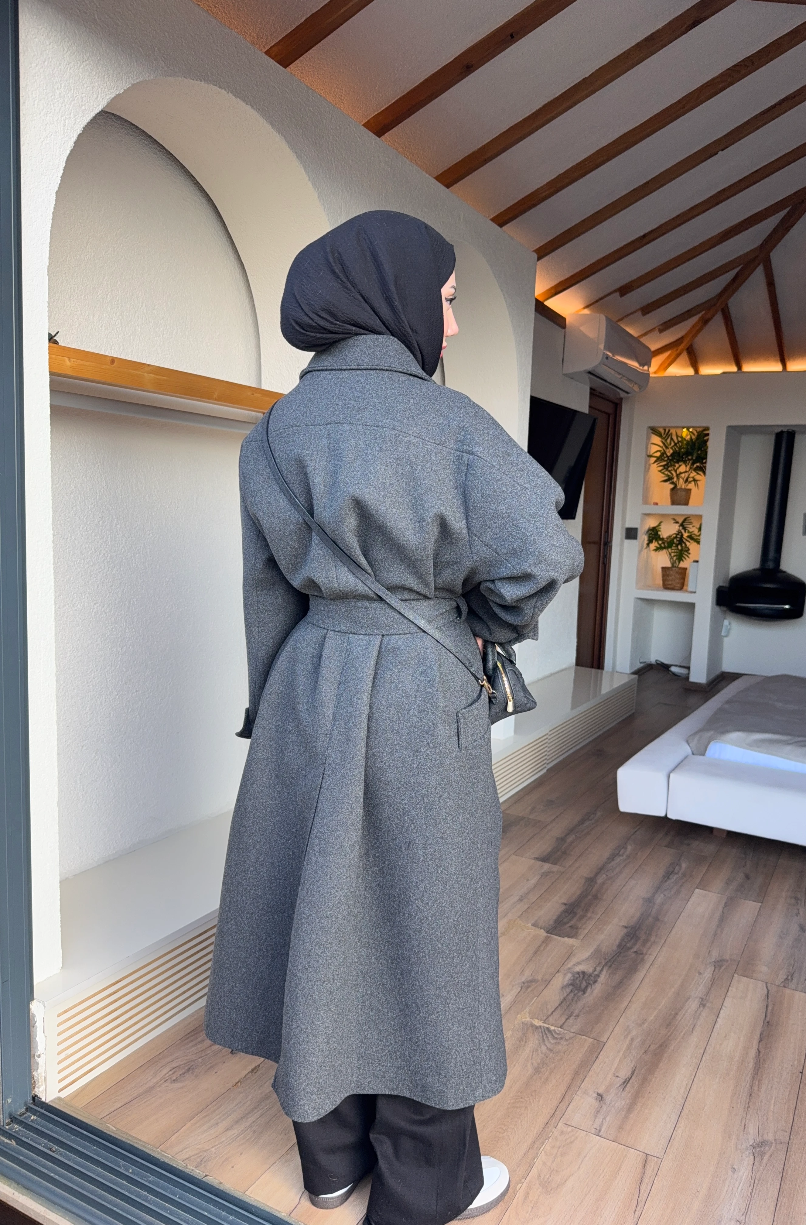 ZR OVERSİZE KABAN - Antrasit