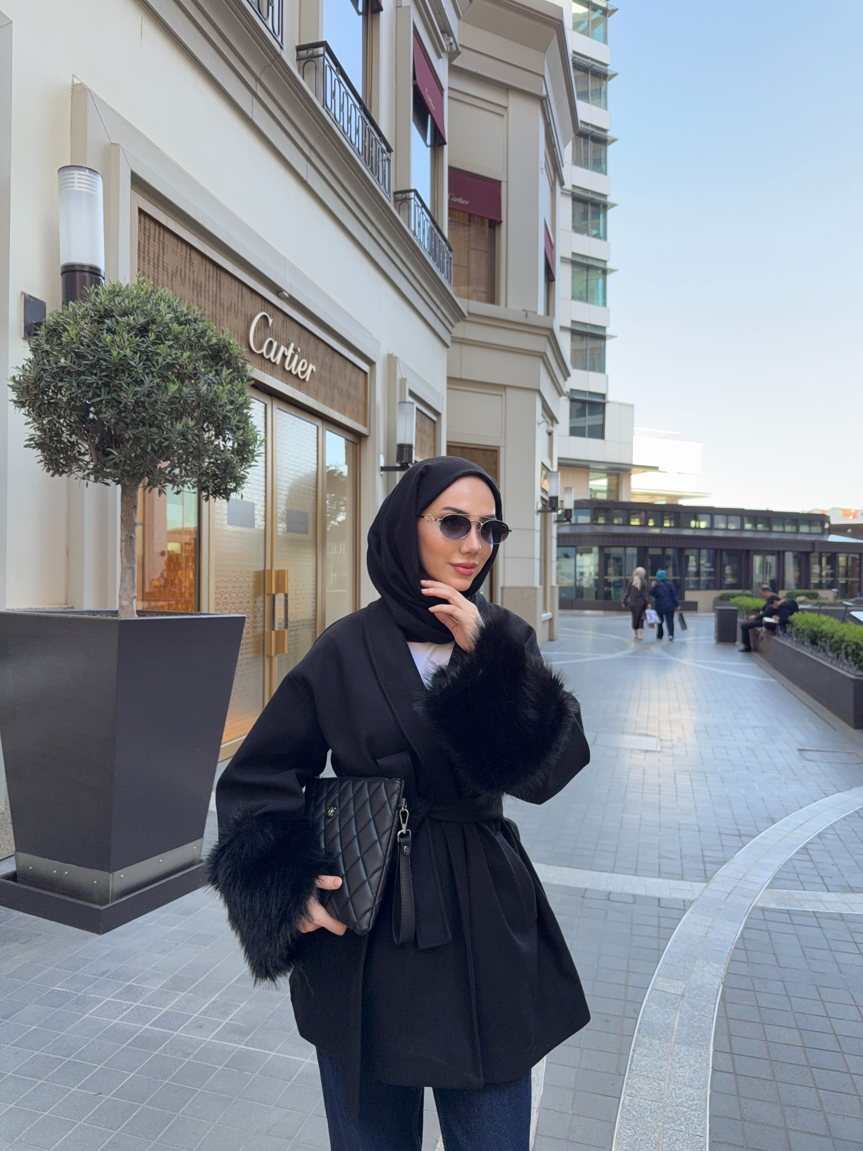 Vanessa Kürklü Kaban - Siyah