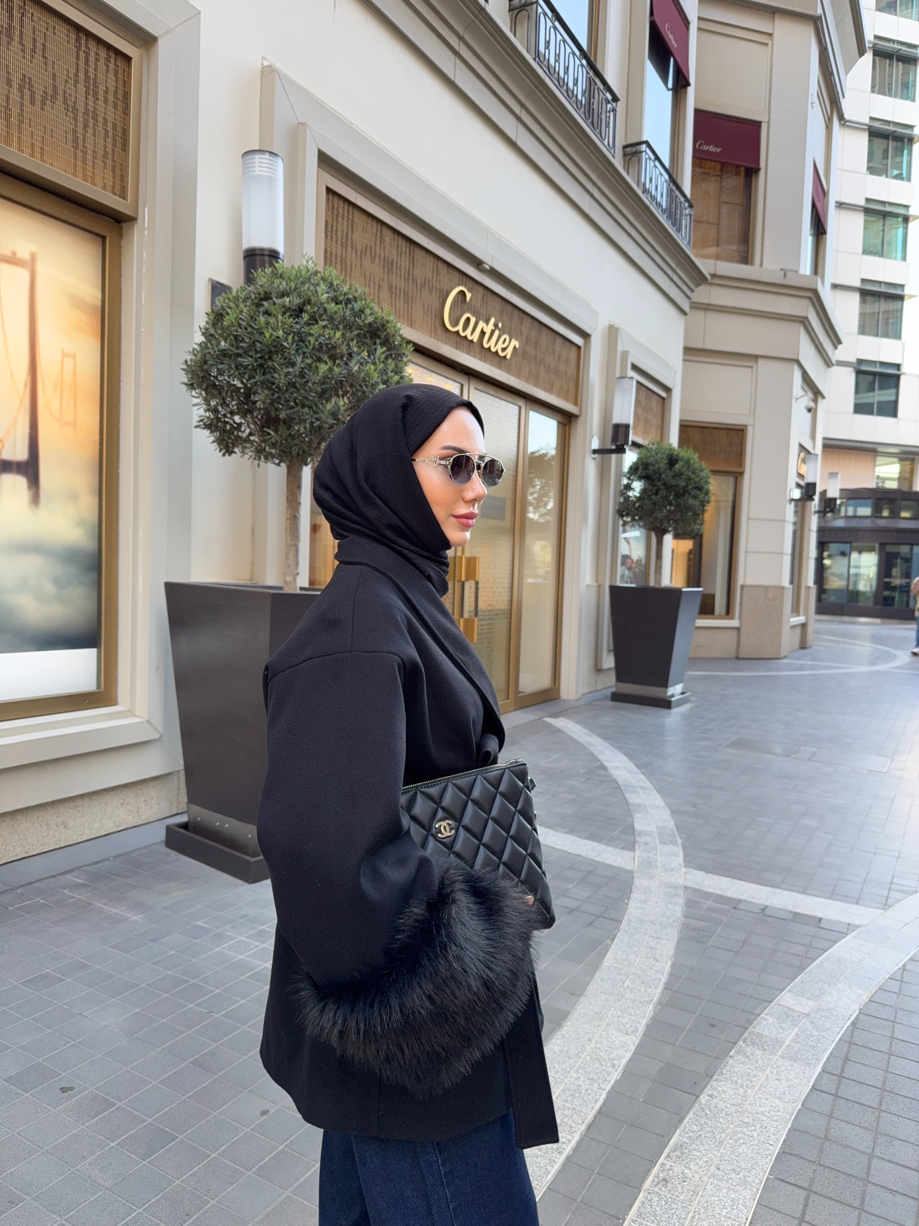 Vanessa Kürklü Kaban - Siyah