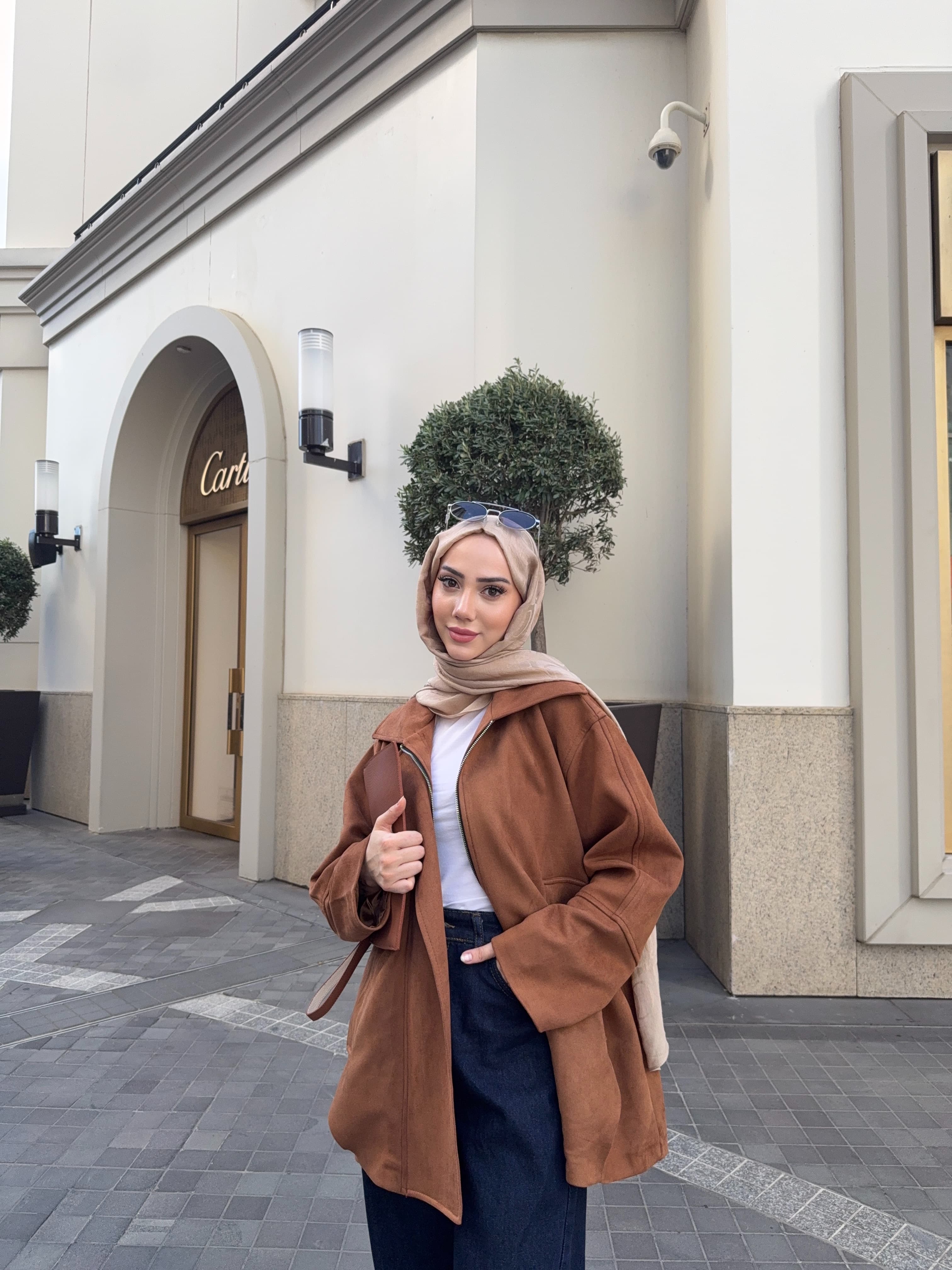 Nubuk Astarlı Ceket - Taba