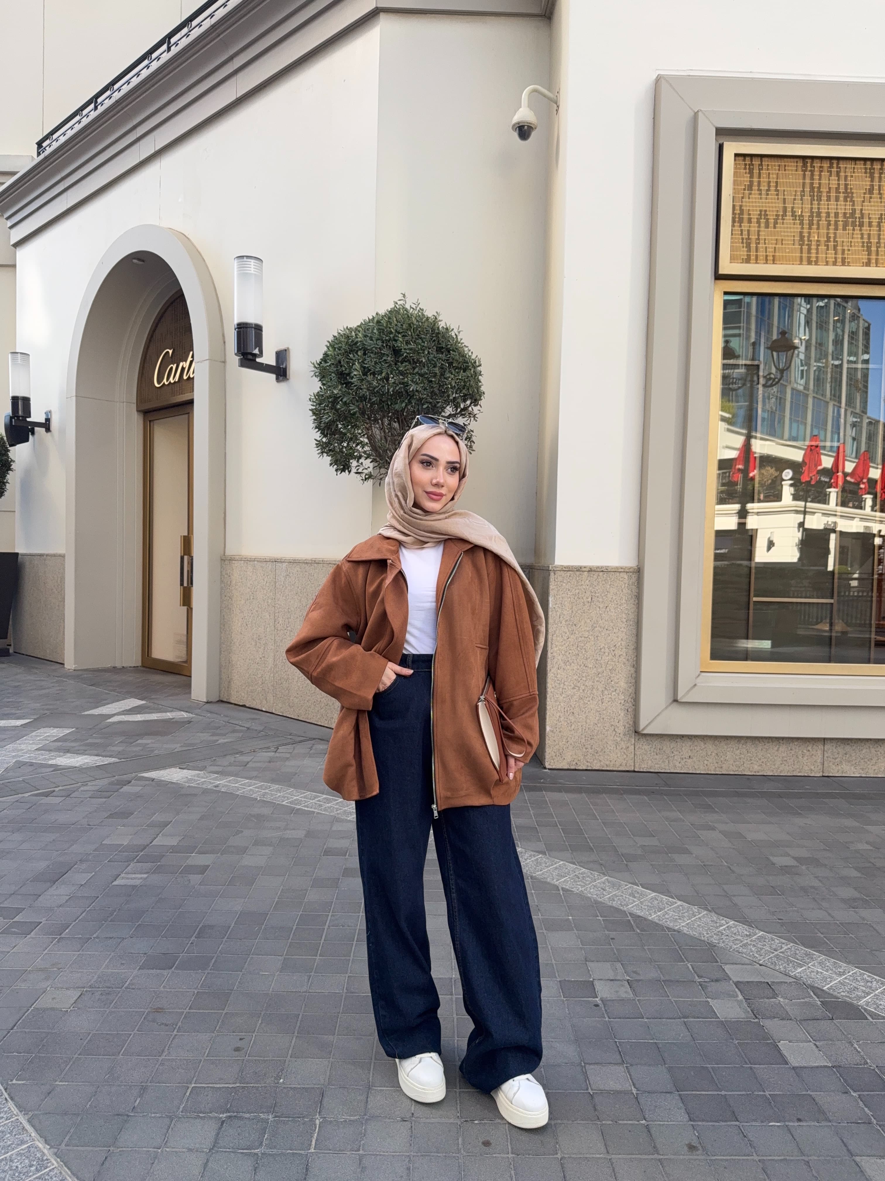 Nubuk Astarlı Ceket - Taba
