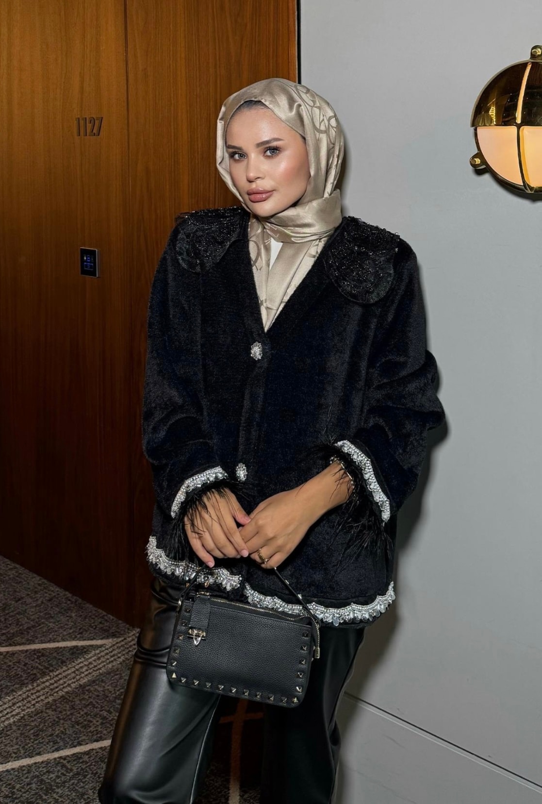 Taş Detaylı Foxie Ceket - Siyah