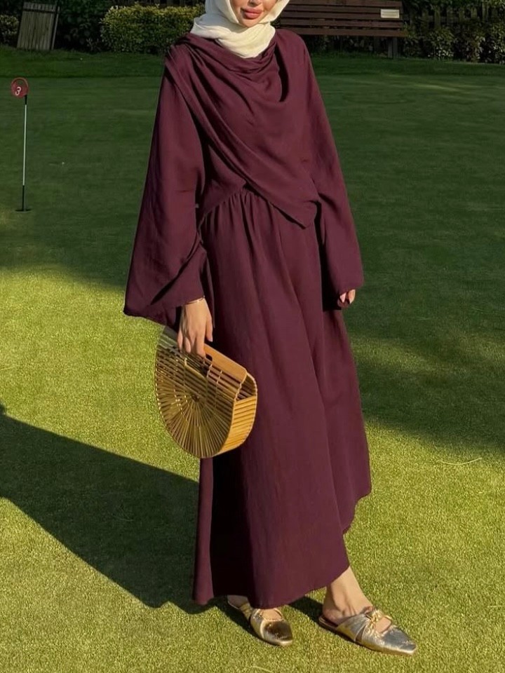 Naturel Takım - bordo