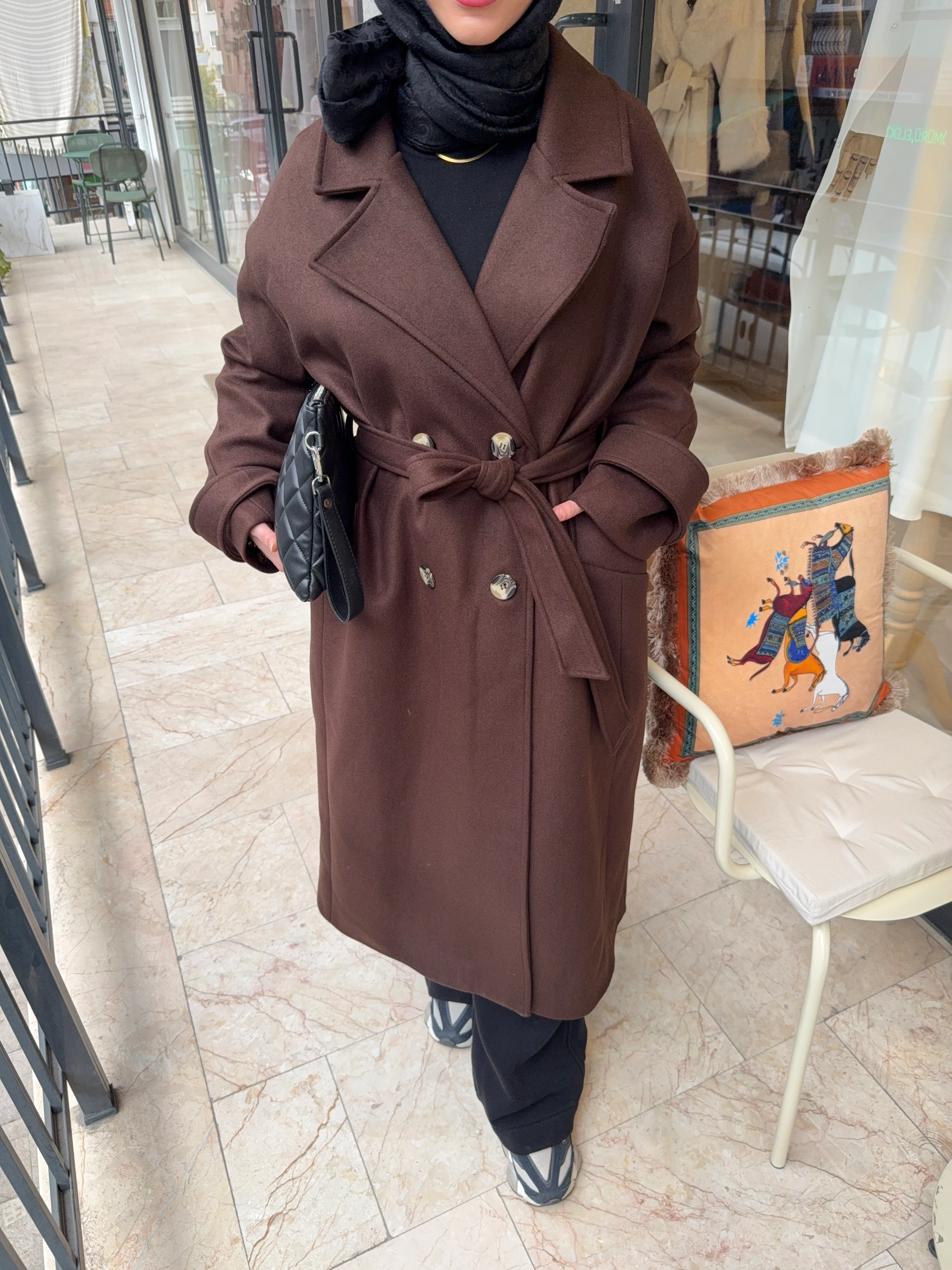 ZR OVERSİZE KABAN - Kahverengi