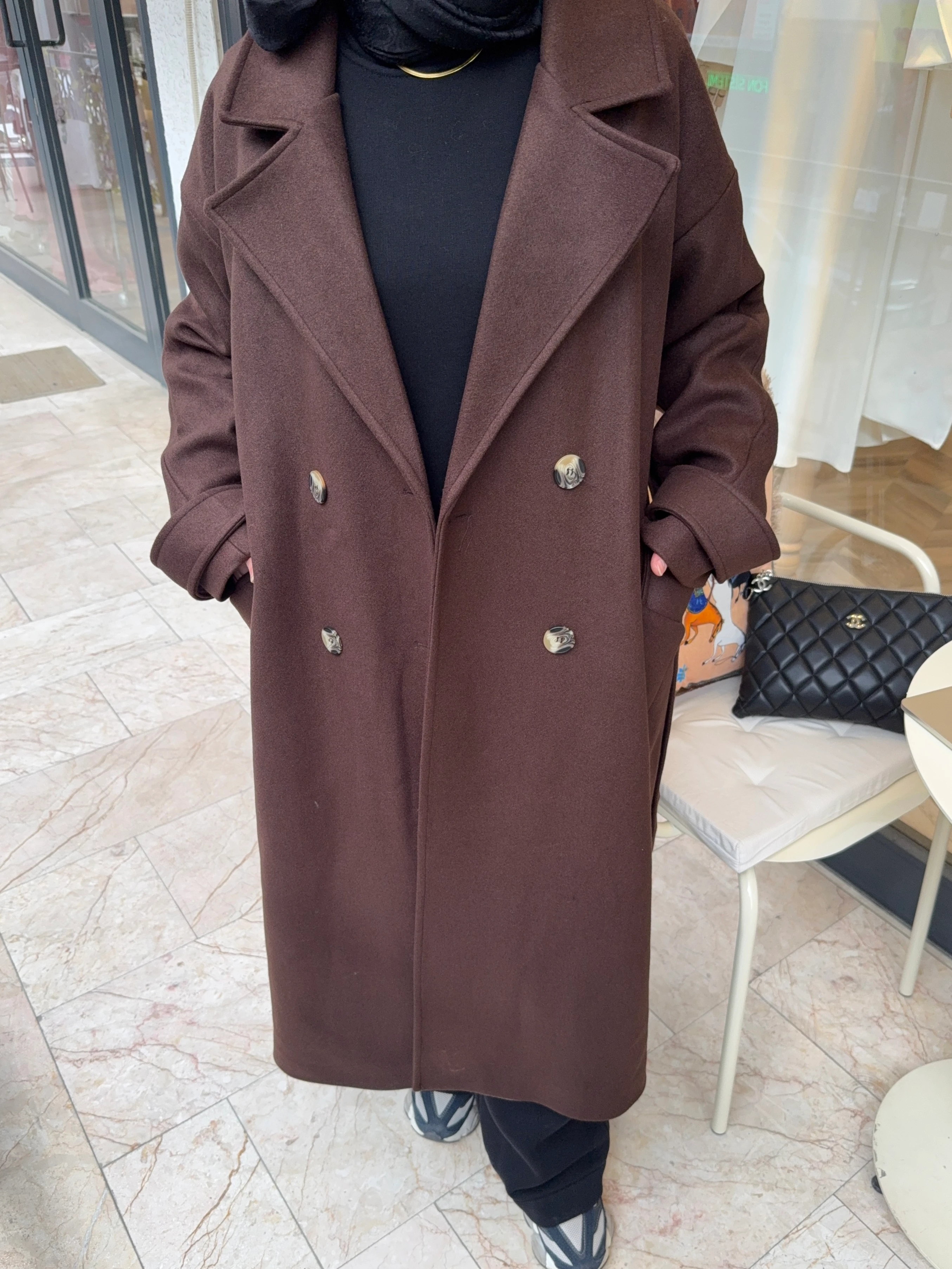 ZR OVERSİZE KABAN - Kahverengi