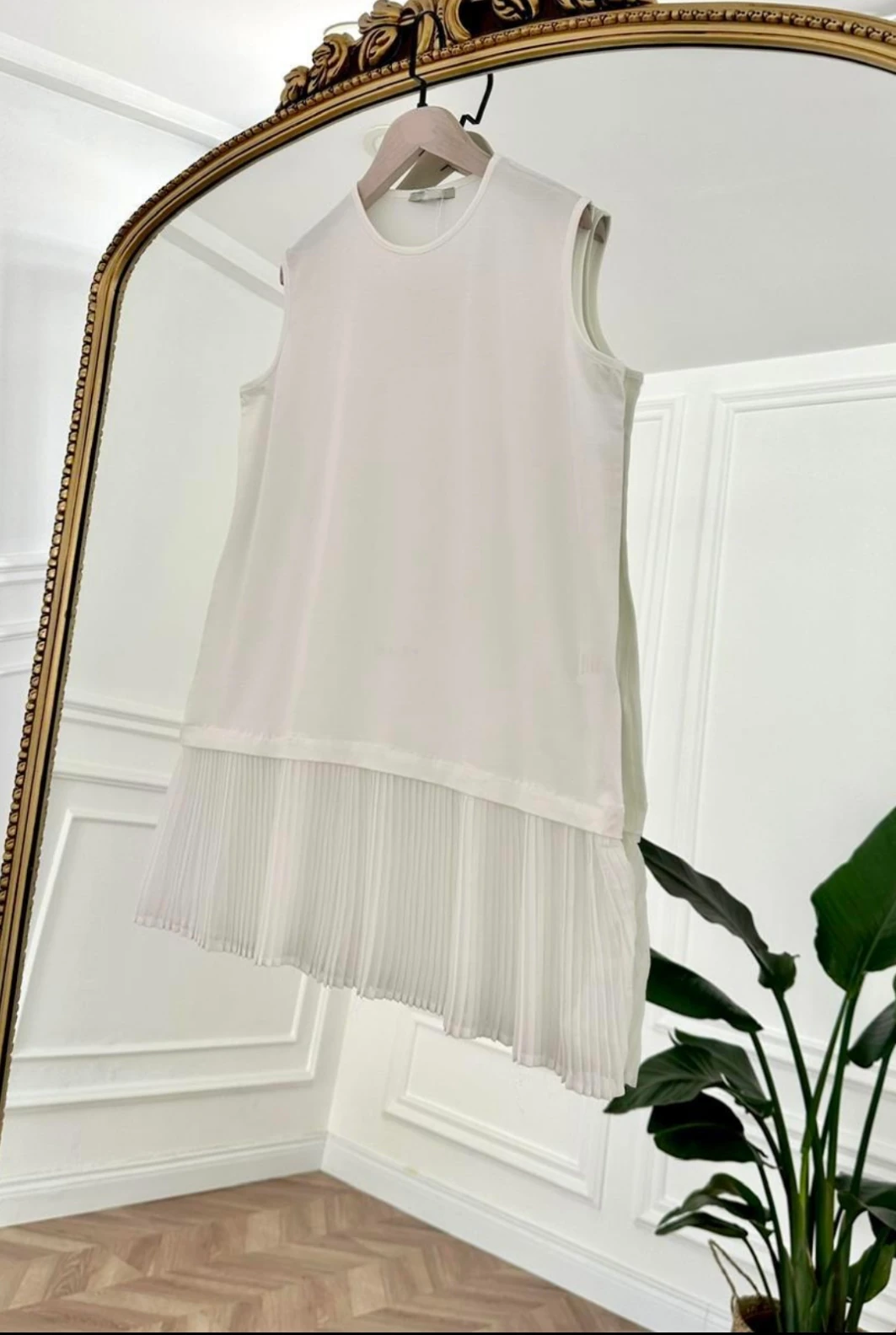 Piliseli İçlik - Beyaz