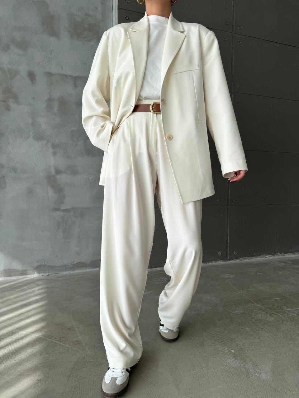 DAD BLAZER TAKIM - Beyaz