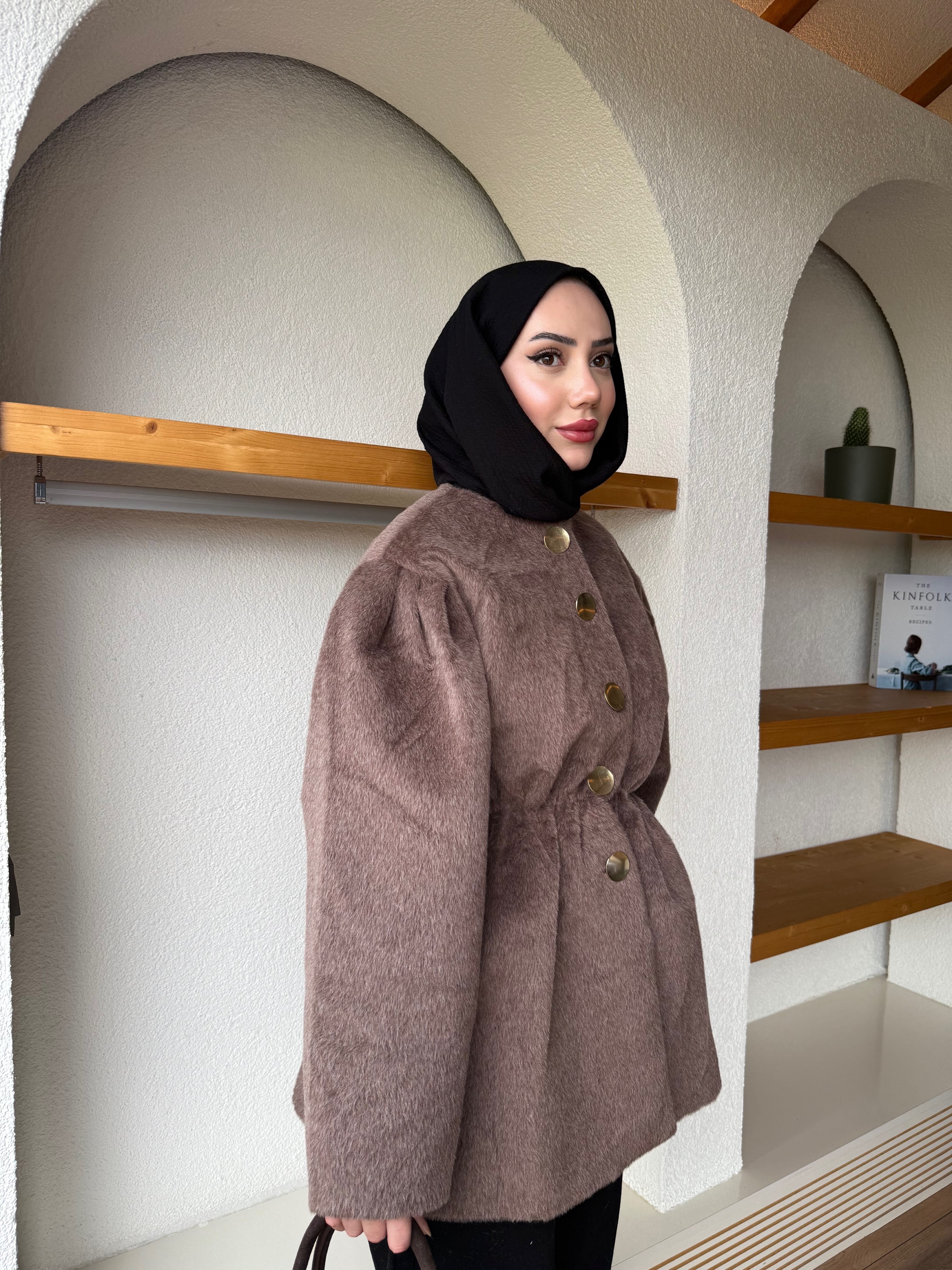 Mac Fox Kaşe Ceket - Kahverengi