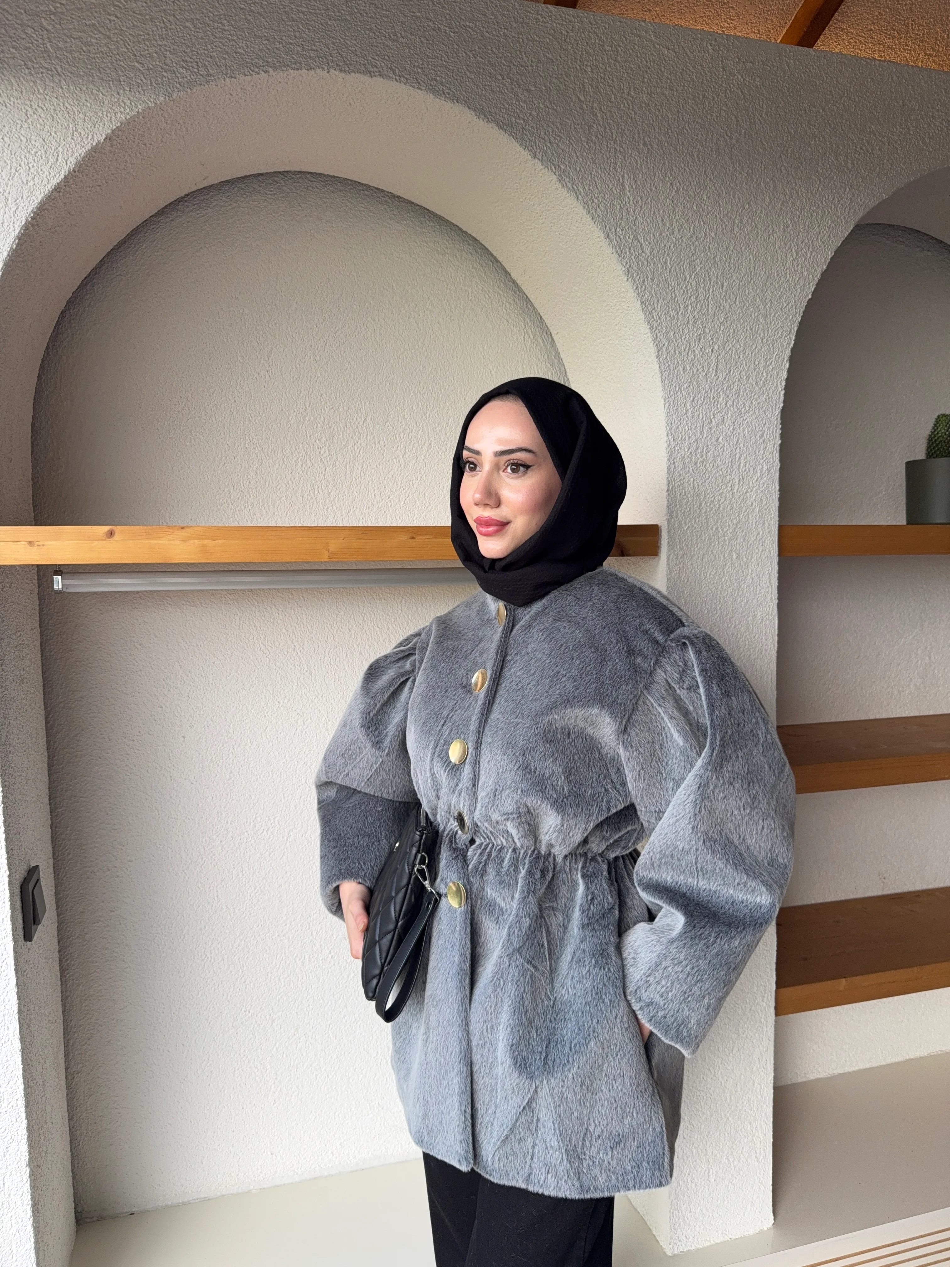 Mac Fox Kaşe Ceket - Gri