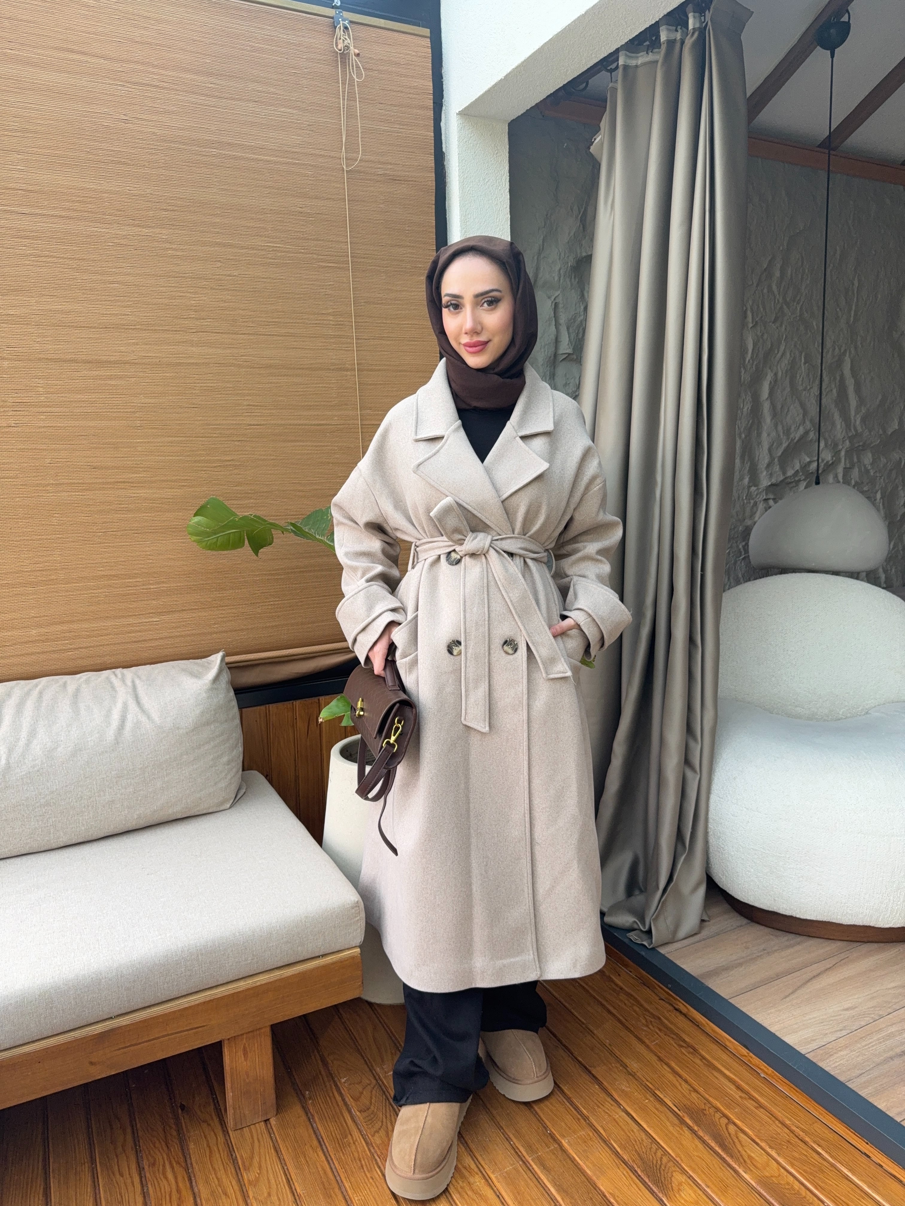 ZR OVERSİZE KABAN - Taş
