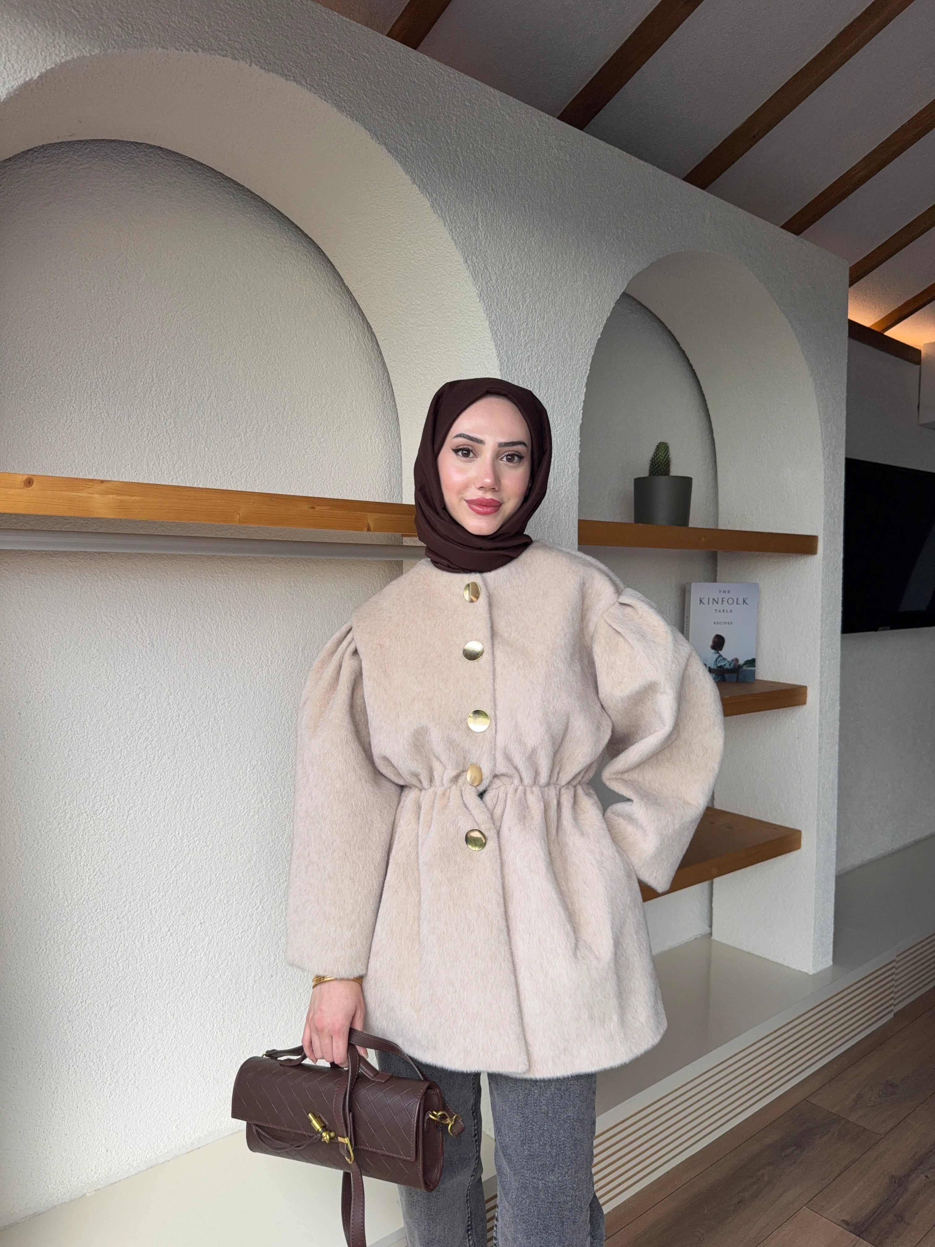 Mac Fox Kaşe Ceket - Taş