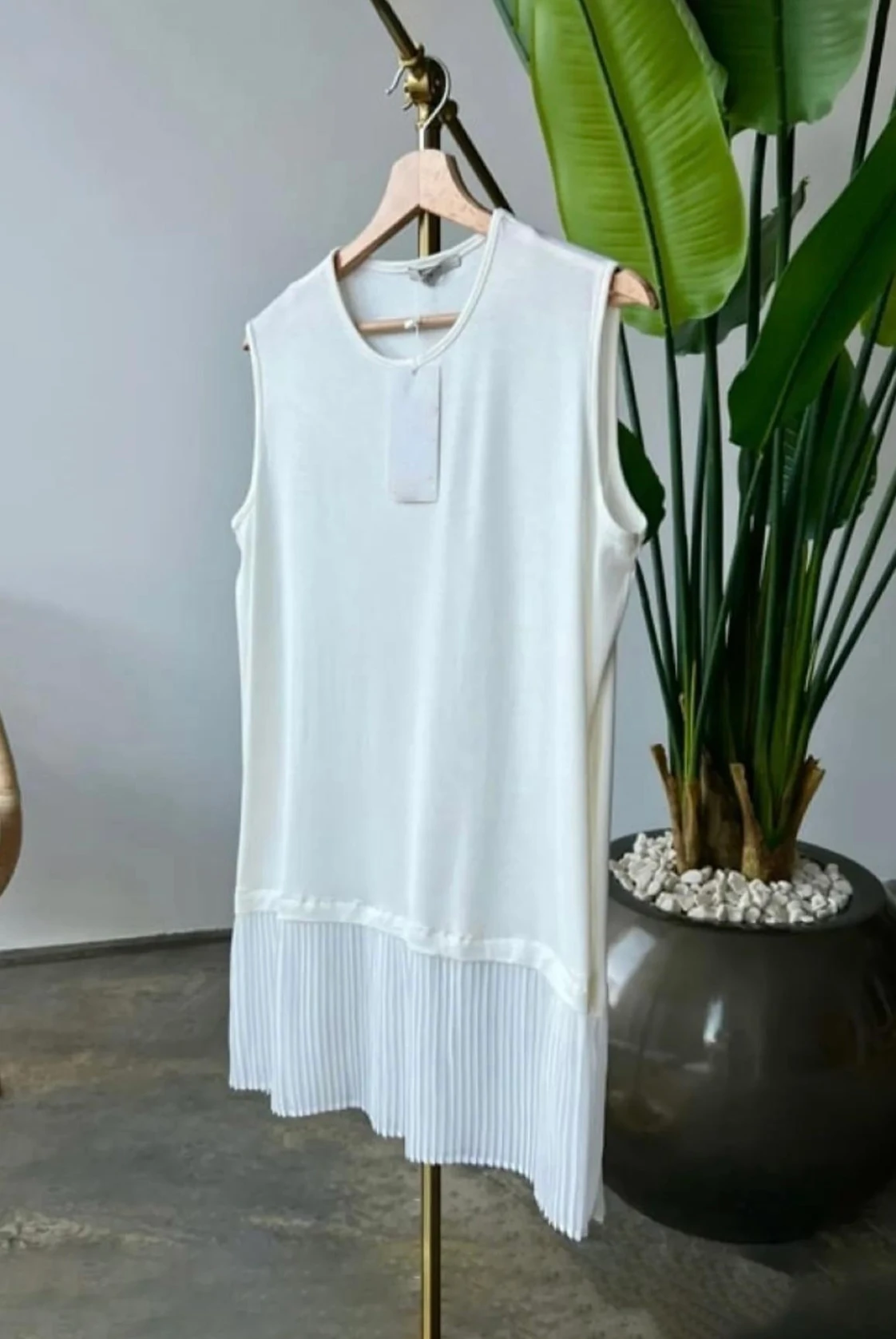 Piliseli İçlik - Beyaz