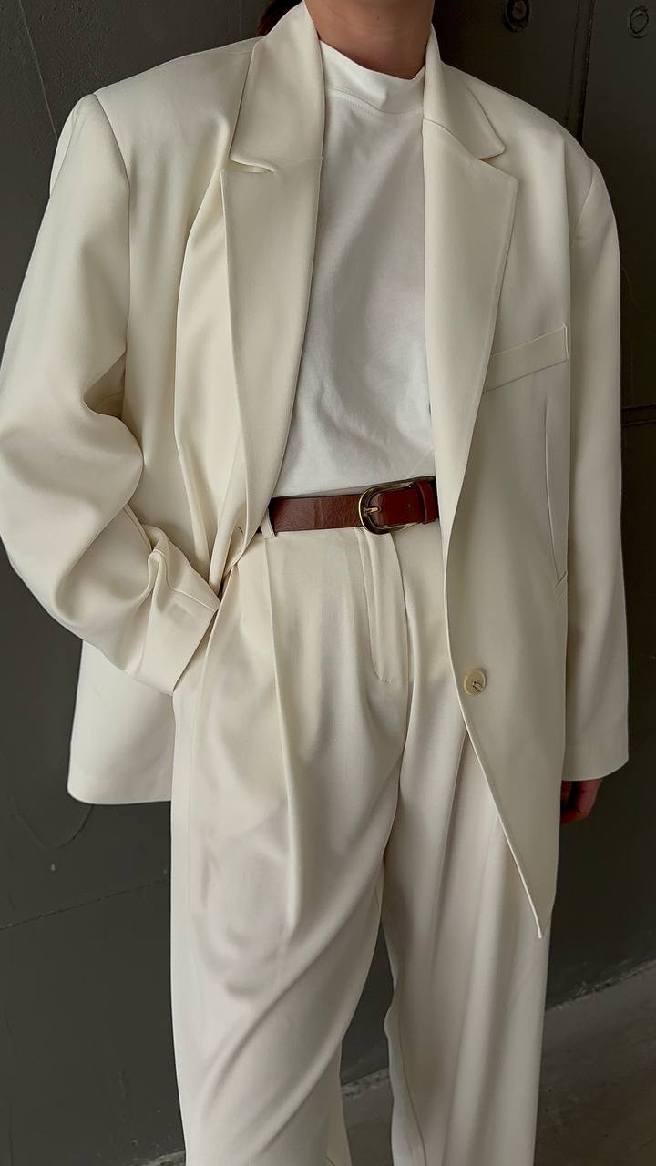 DAD BLAZER TAKIM - Beyaz