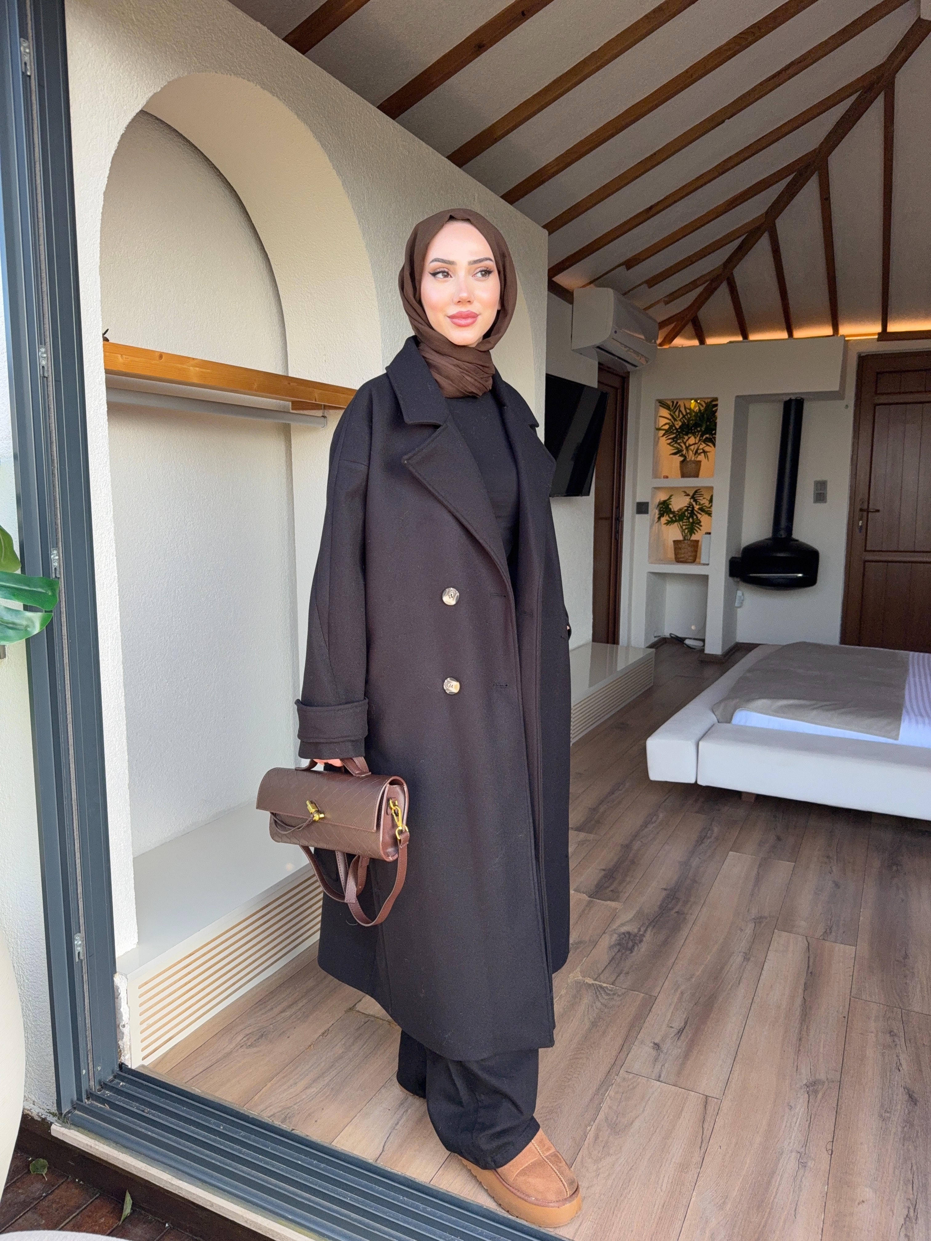 ZR OVERSİZE KABAN - Siyah