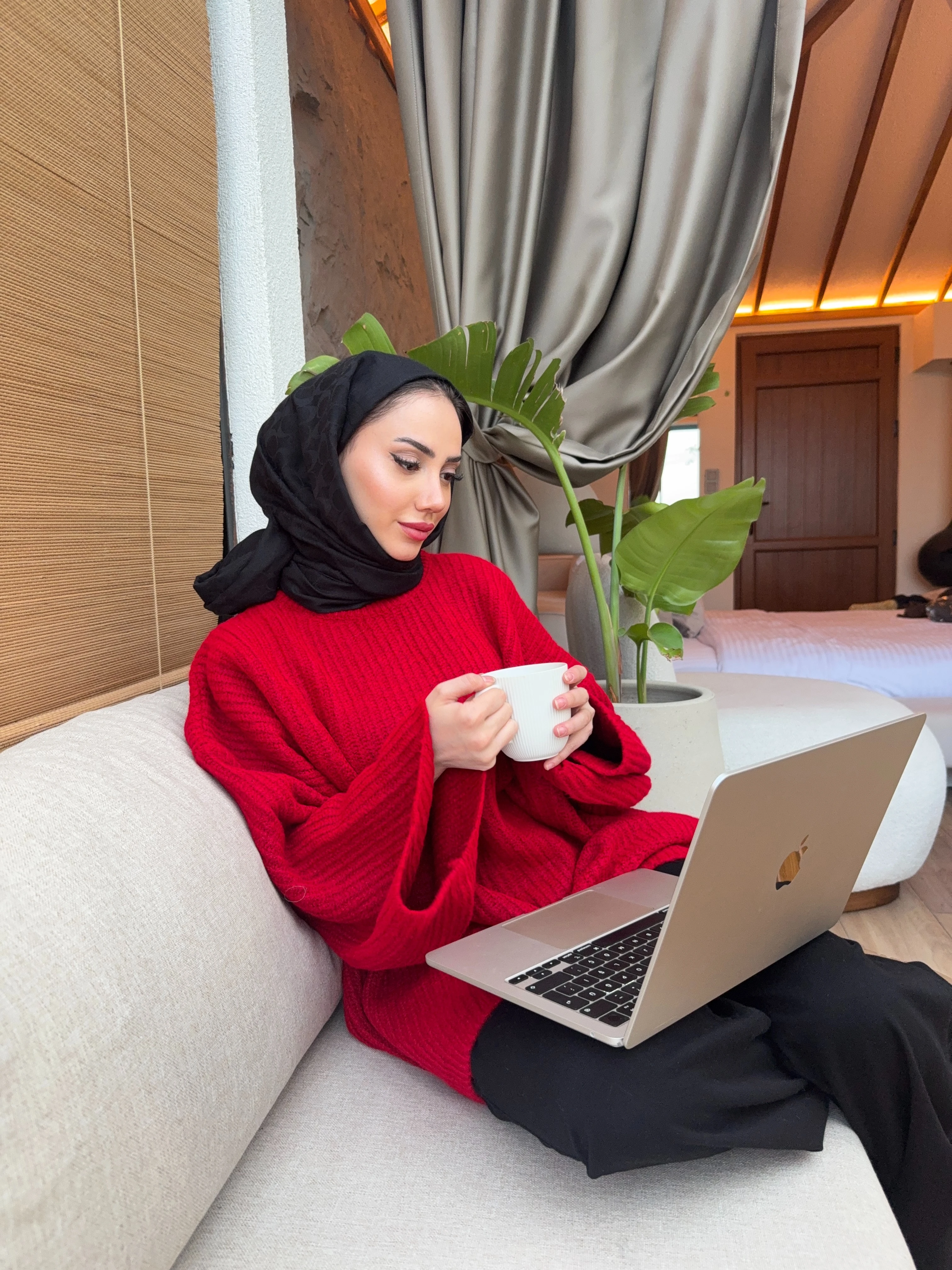 Forest Triko Kazak - Kırmızı