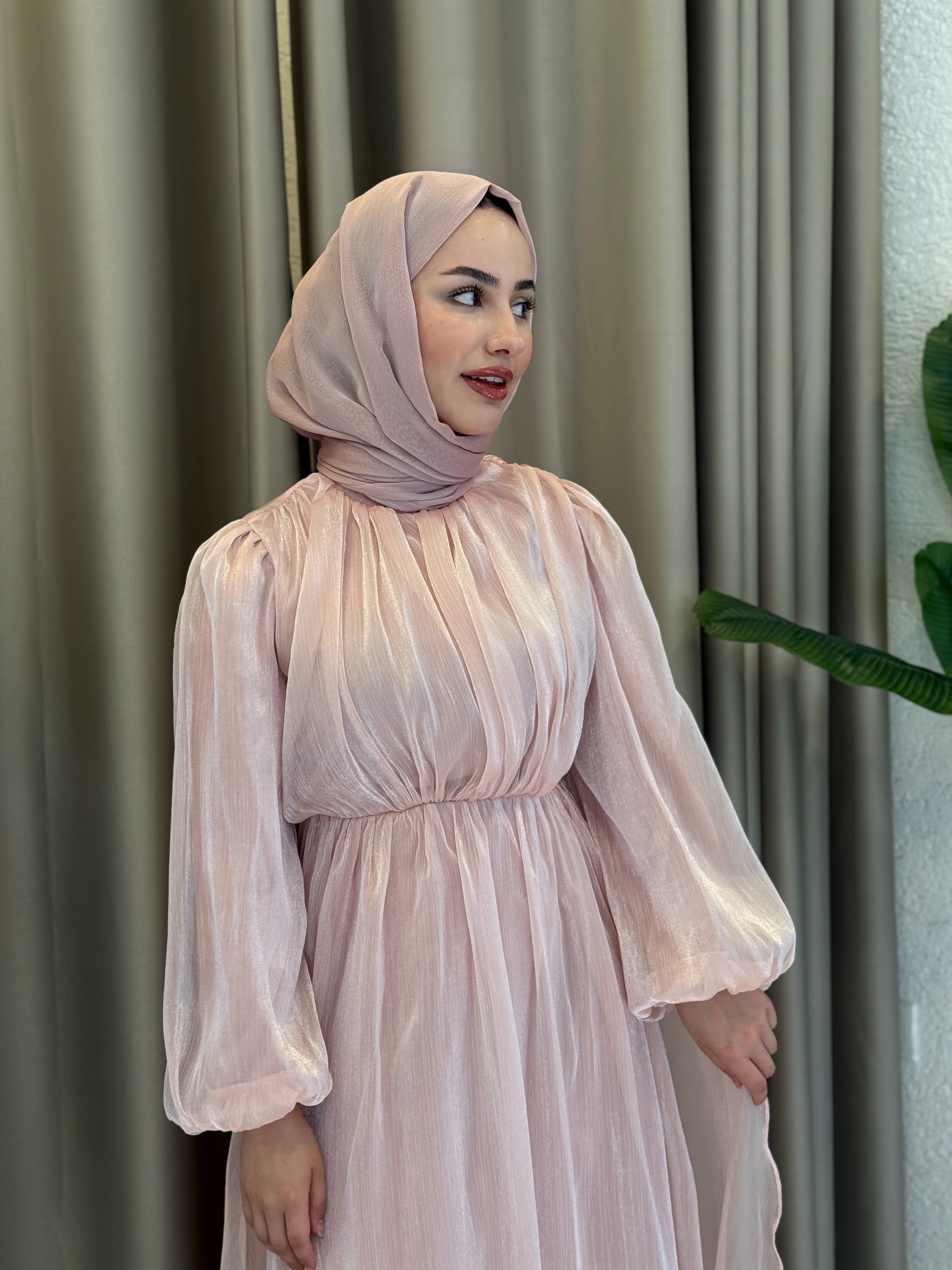 Yasmin Tasarım Elbise - Pink