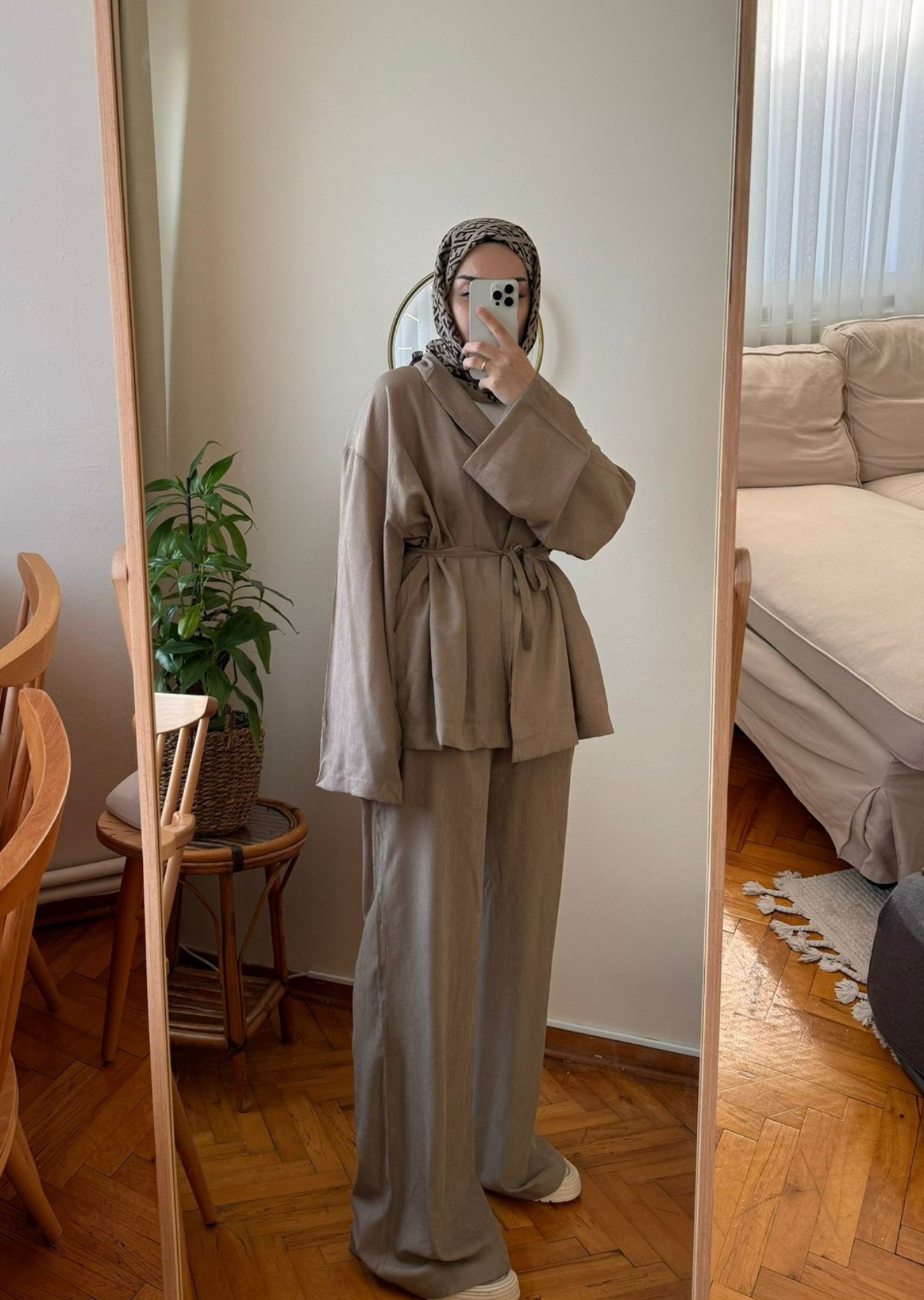 Şalyaka Kimono Takım - vizon
