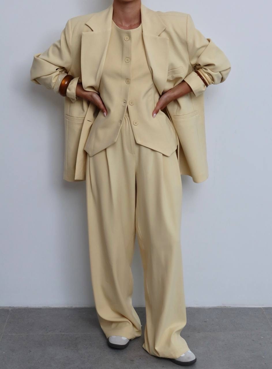 DAD BLAZER TAKIM - Butter Yellow