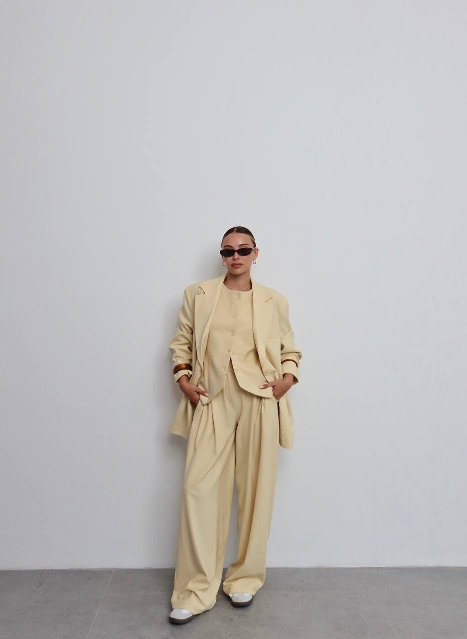 DAD BLAZER TAKIM - Butter Yellow