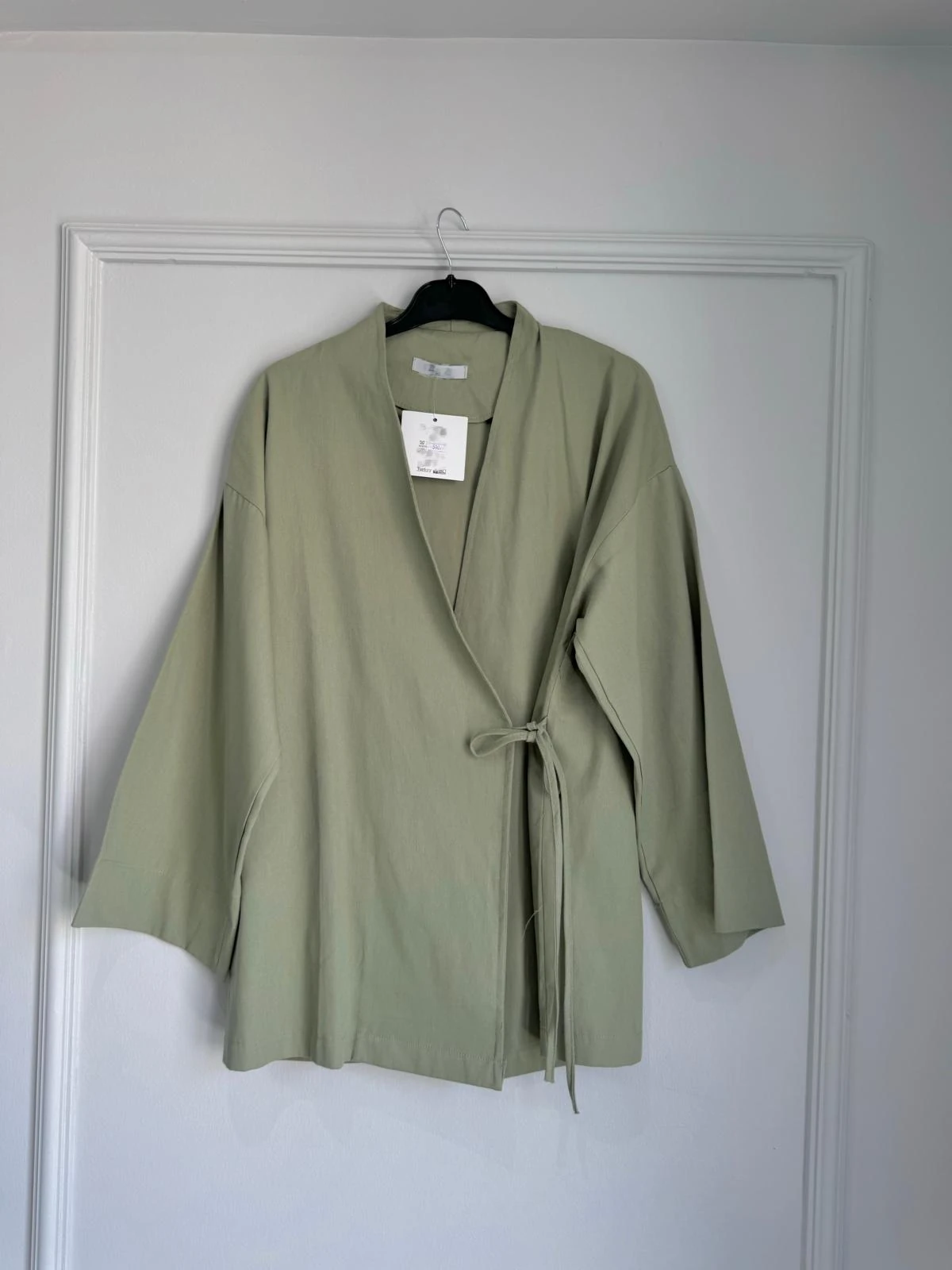 kimono yandan kuşaklı - çağla