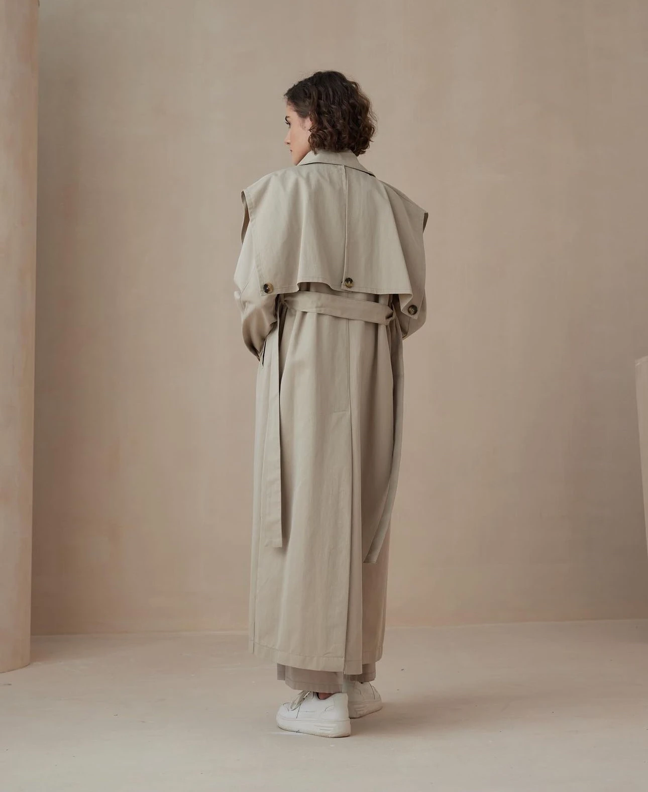 Apoletli trençkot - Taş