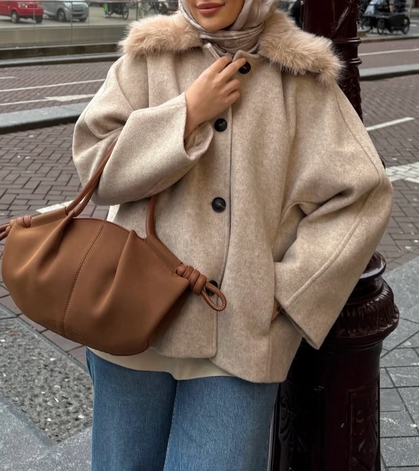 Snowy Seyyar Kürklü Kaban