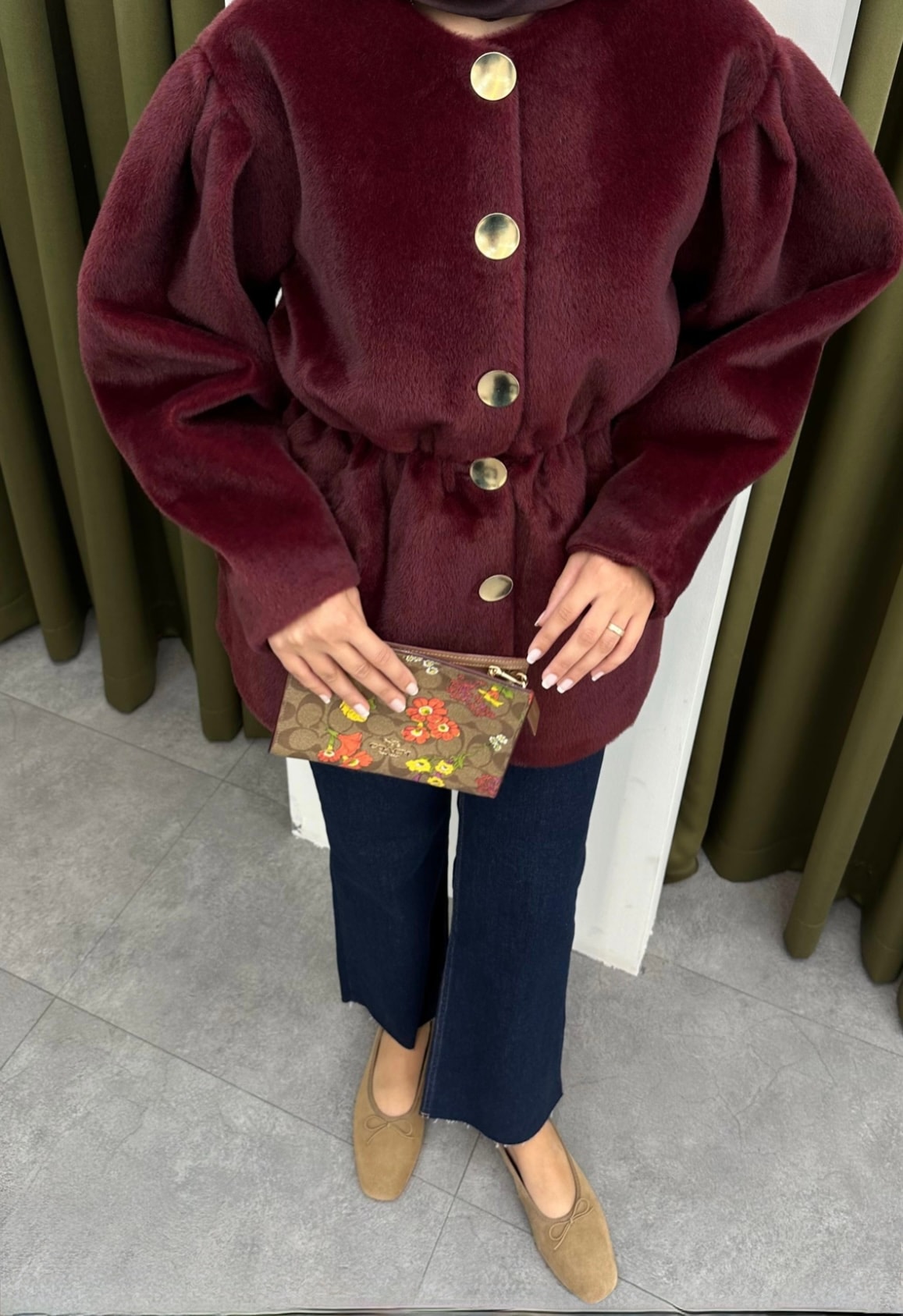 Mac Fox Kaşe Ceket - bordo