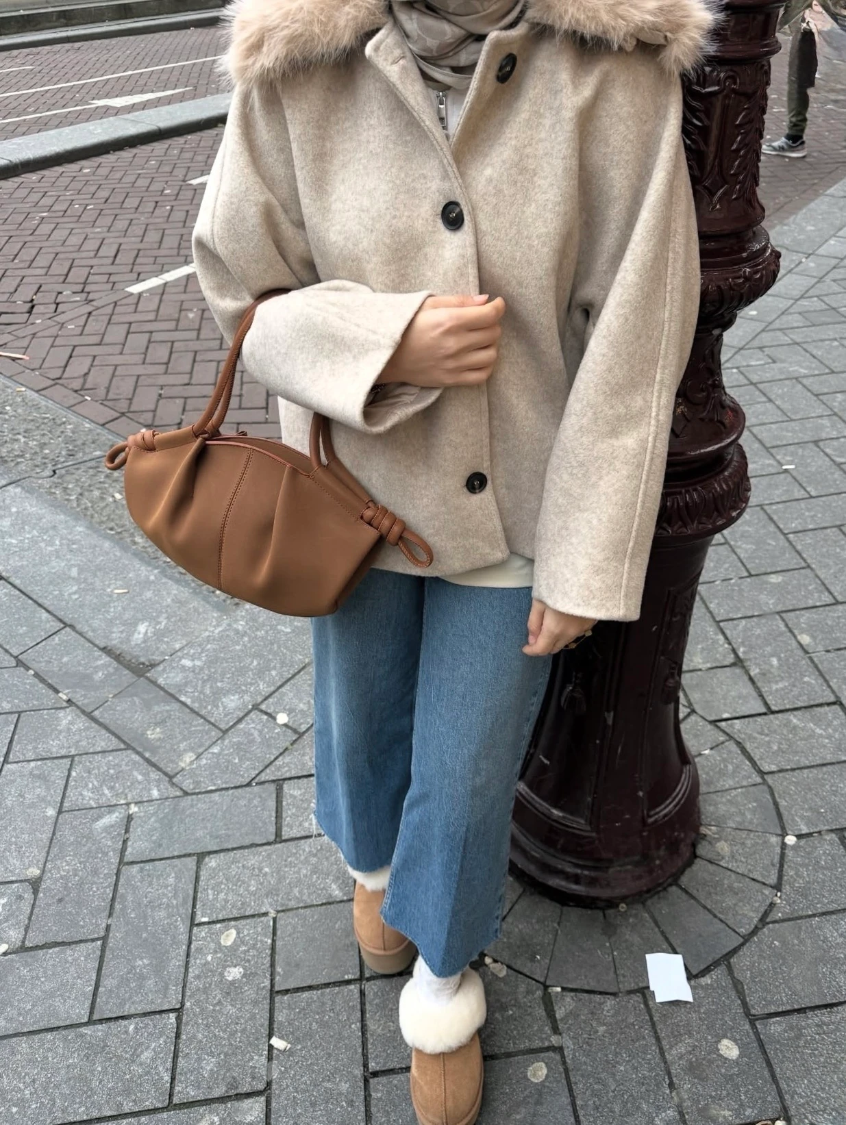 Snowy Seyyar Kürklü Kaban